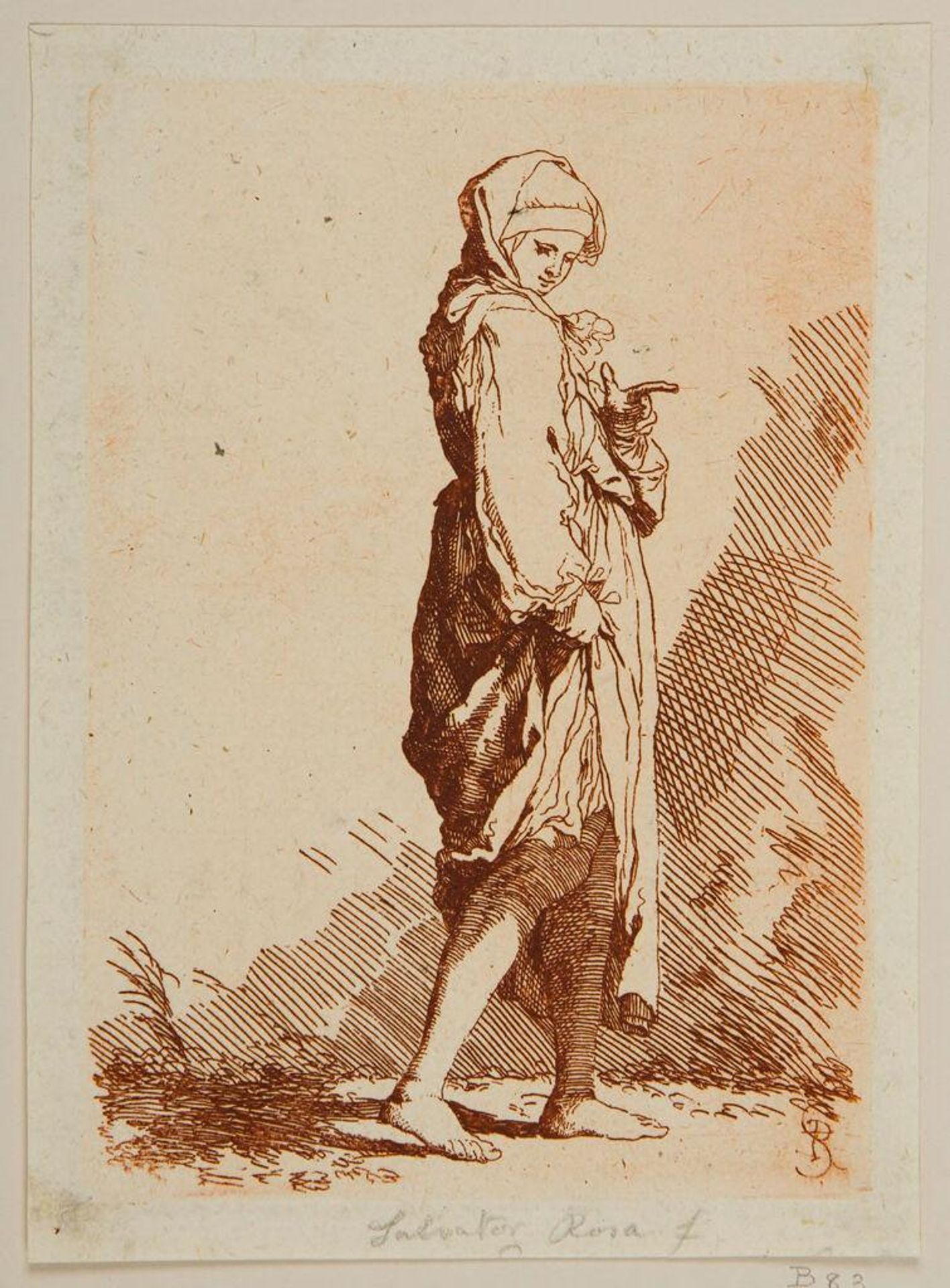 Copy after the Figurine by Salvator Rosa