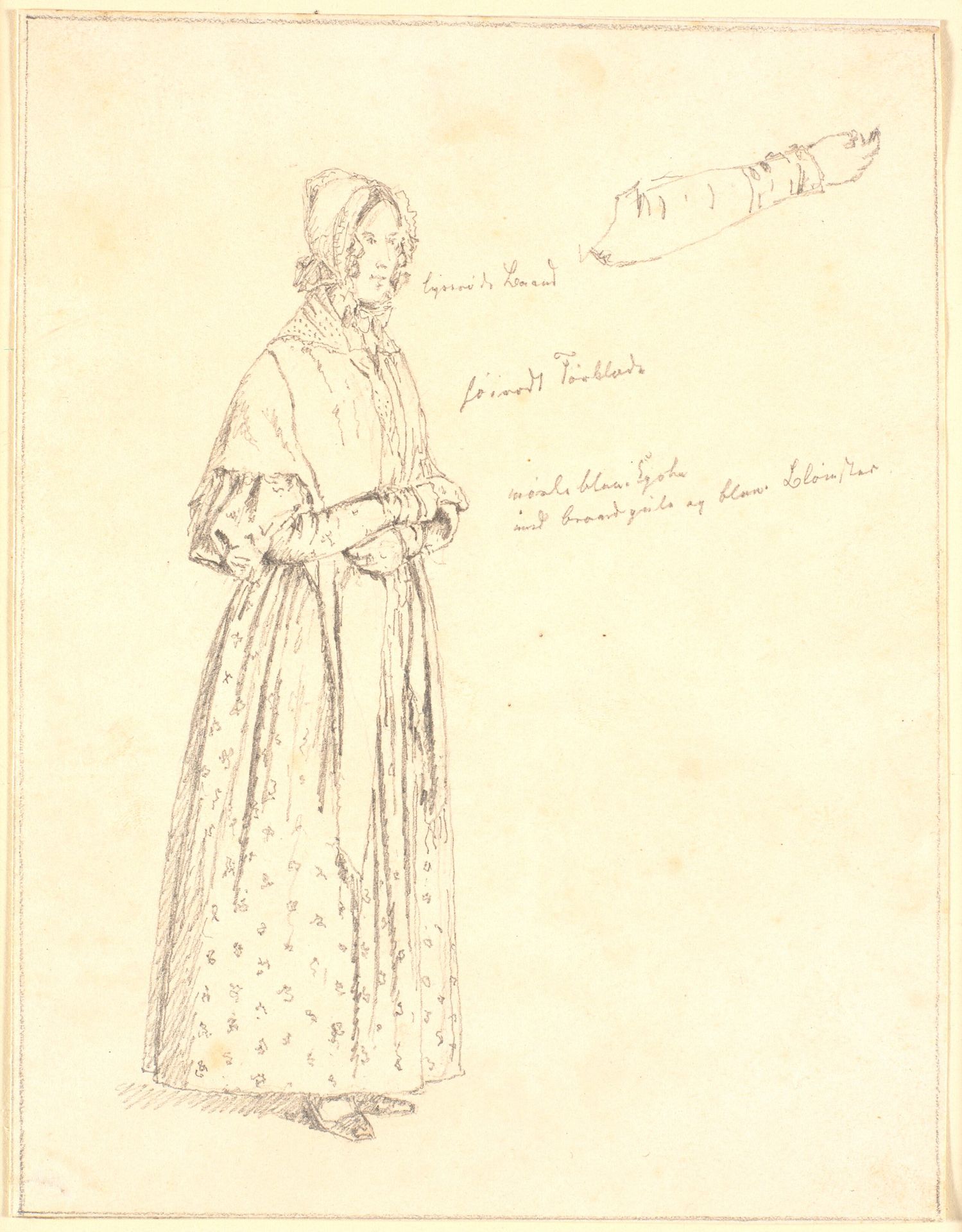 Stående kvinde by Christen Købke