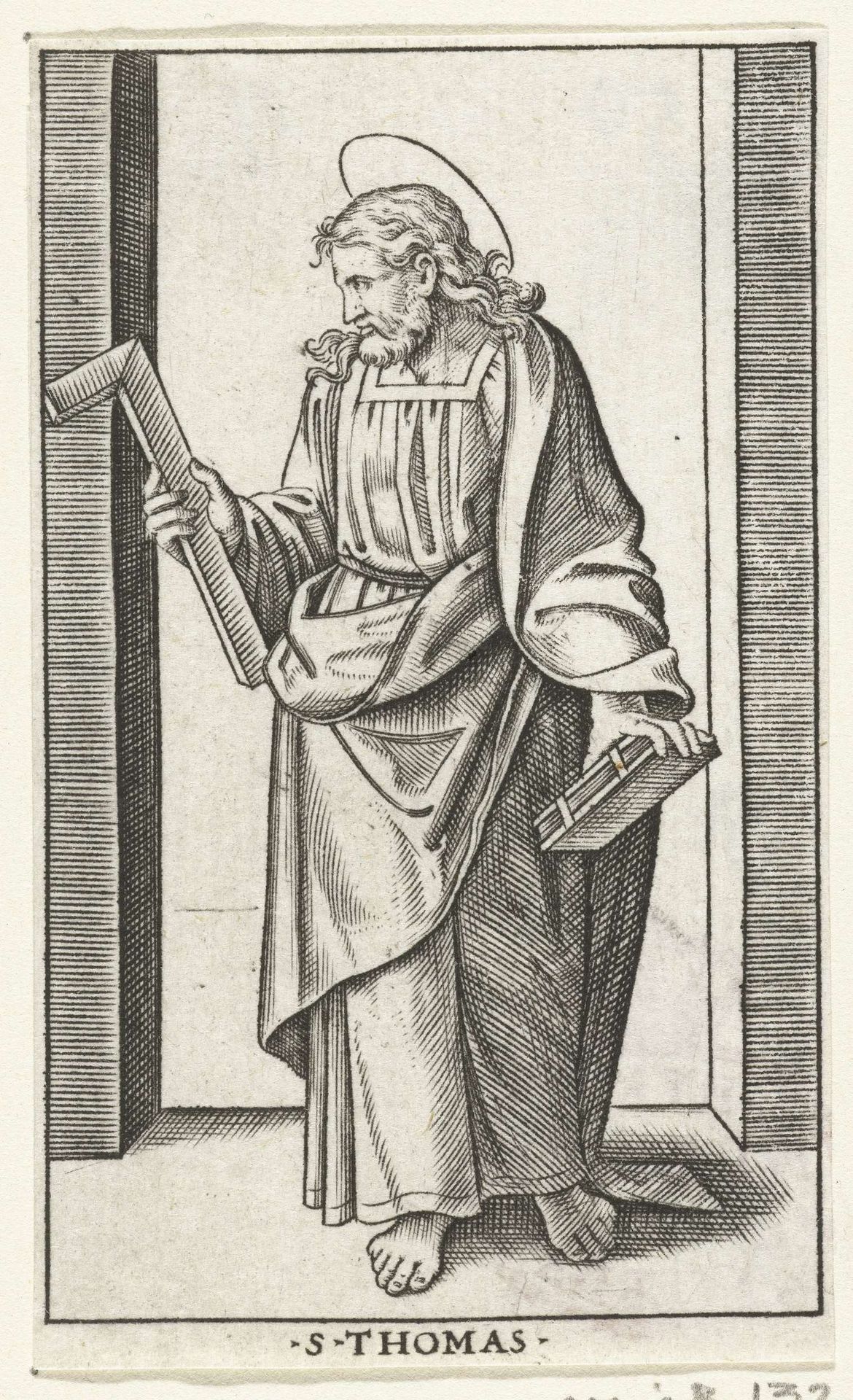Apostel Tomas met winkelhaak by Anonymous