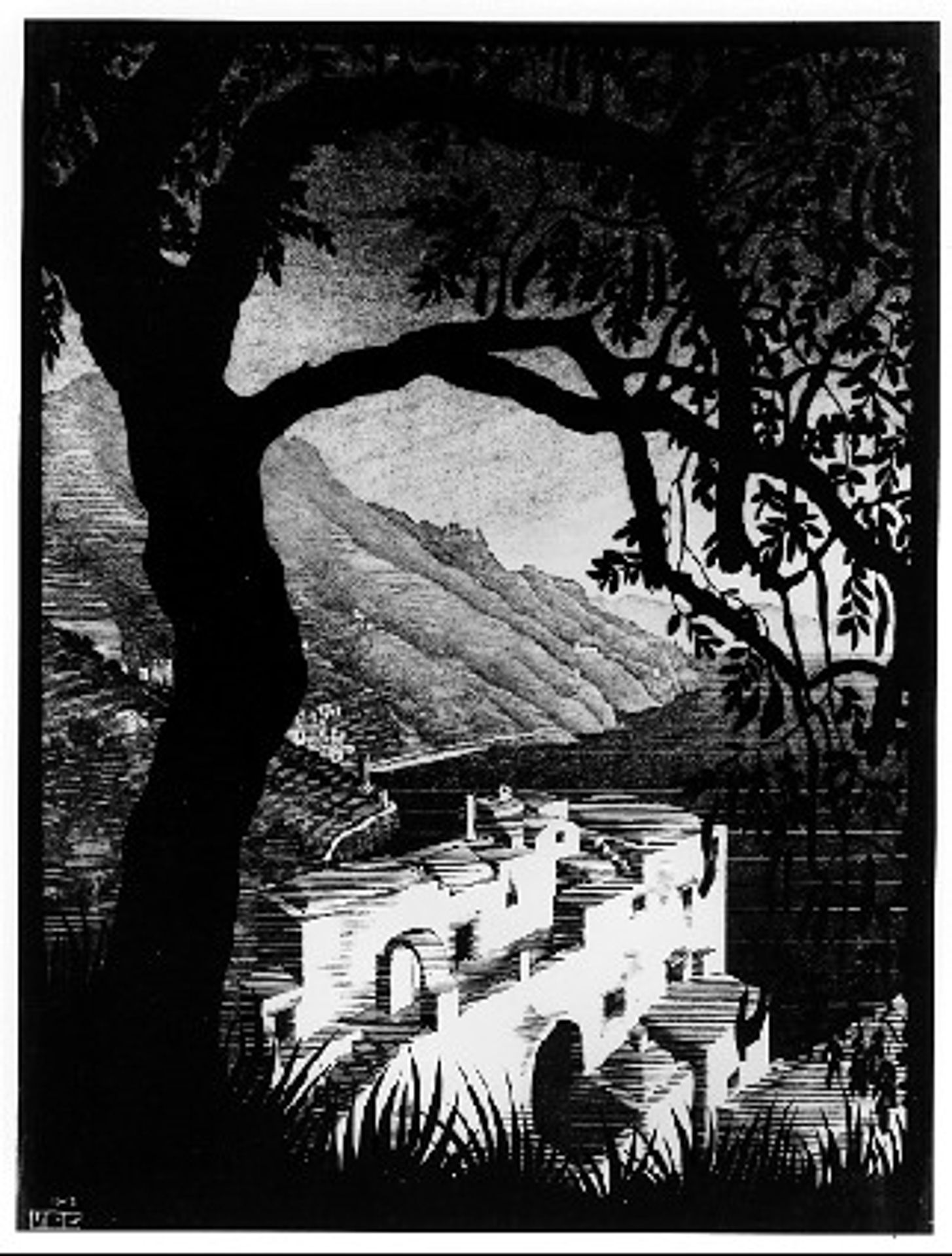 Coast of Amalfi by M.C. Escher