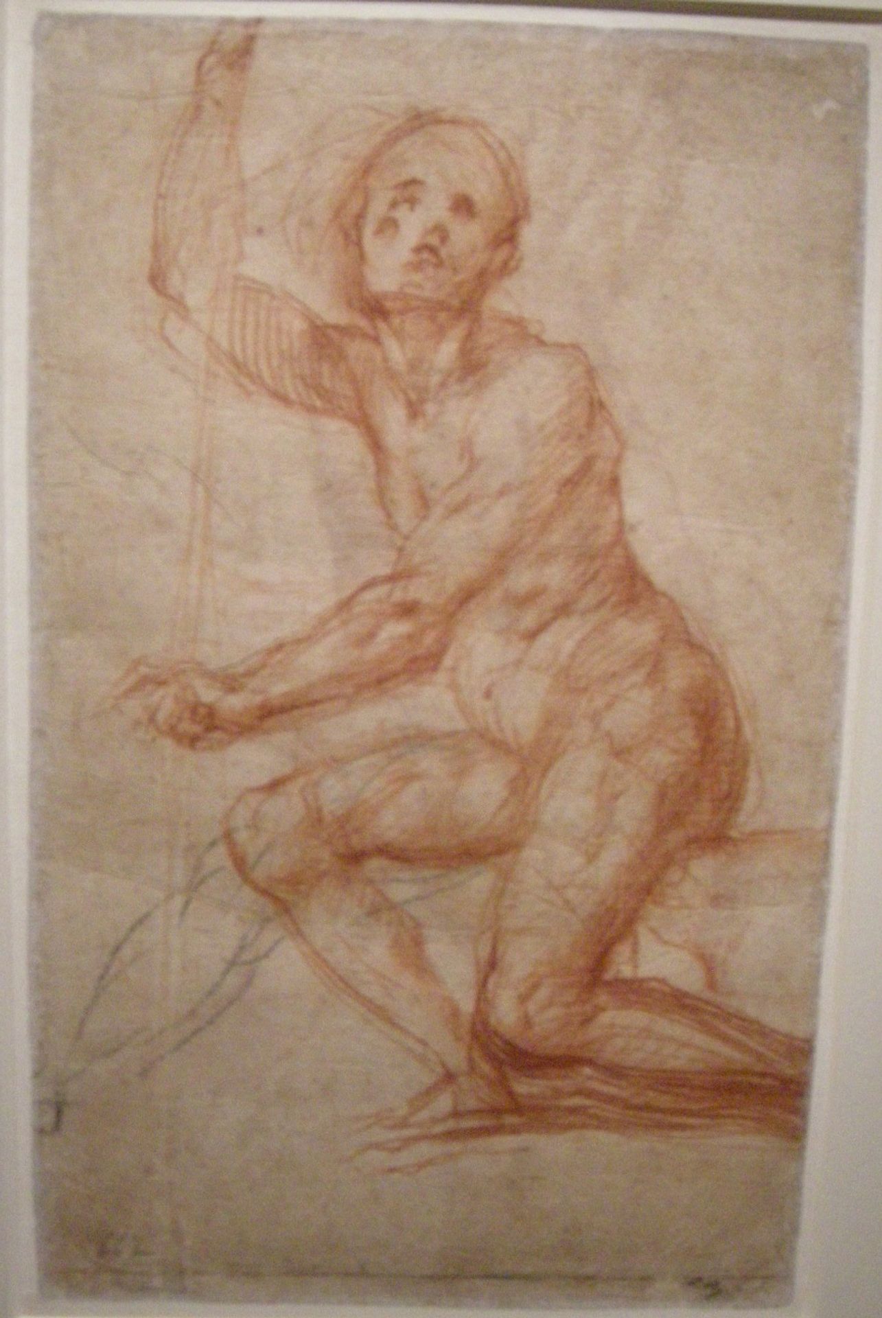Study of a seated man by Jacopo Pontormo