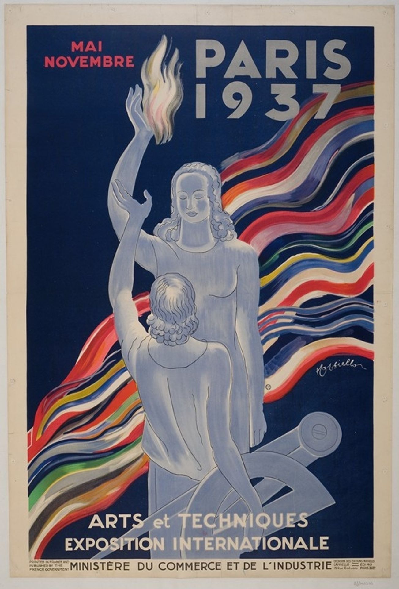 Exposition internationale Arts et Techniques by Leonetto Cappiello