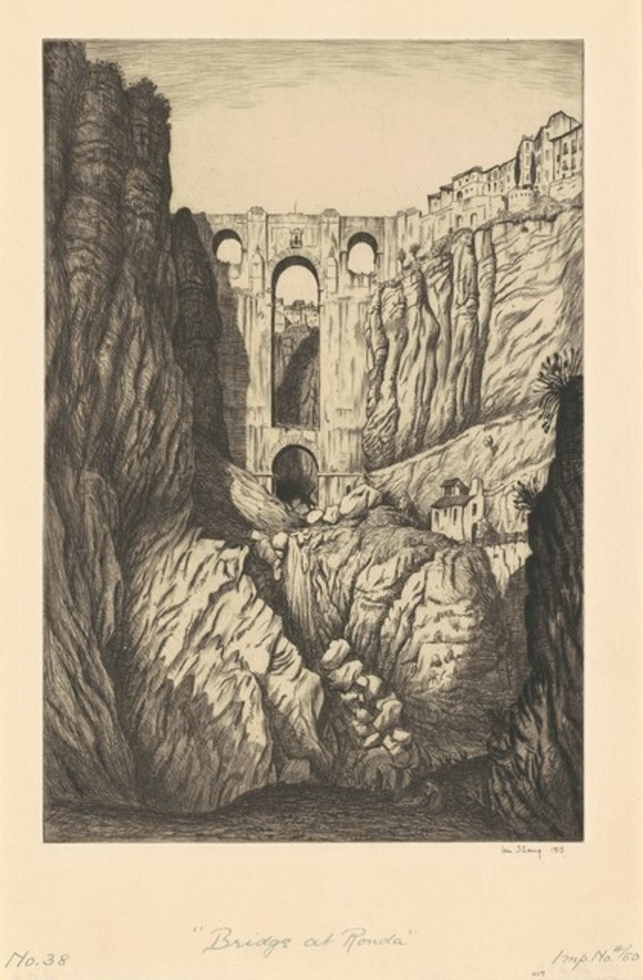 Bridge at Ronda by Ian Strang