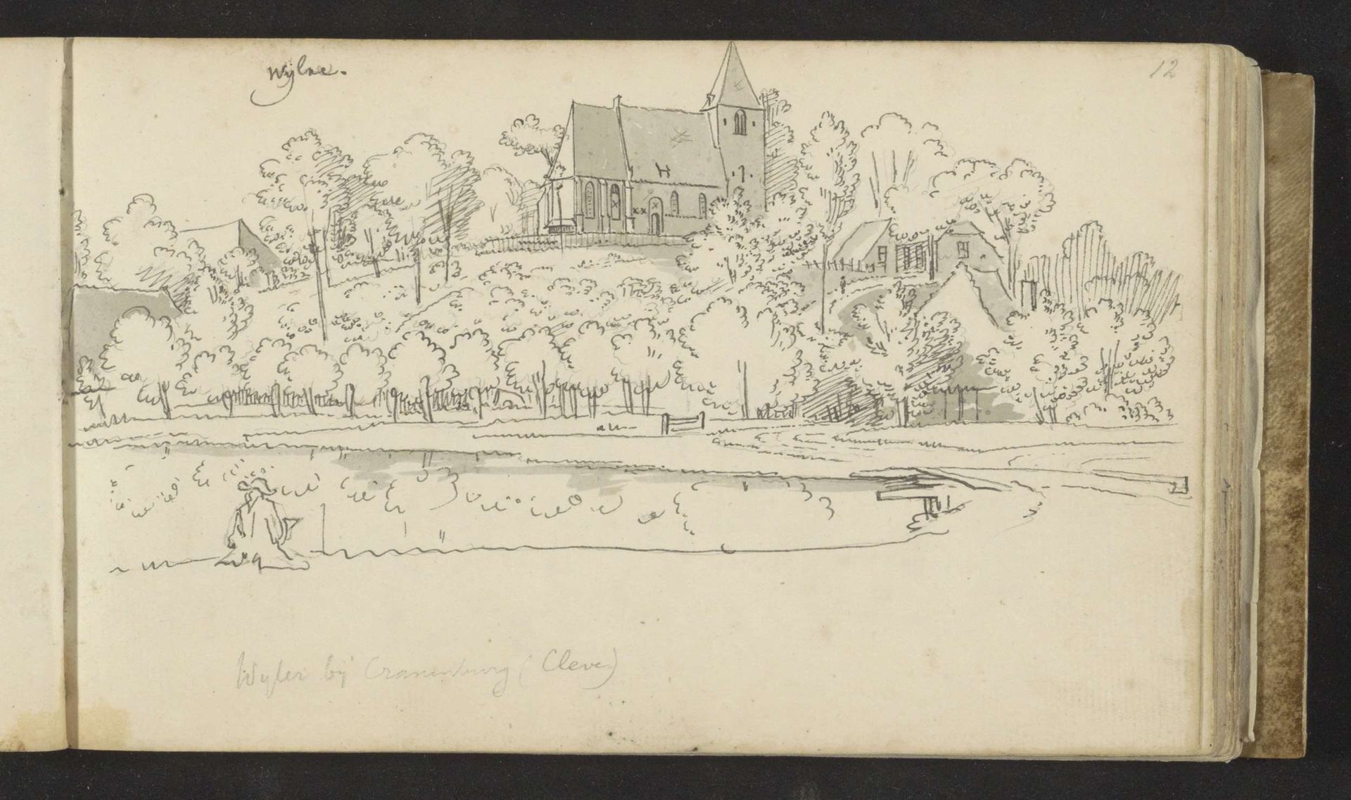Gezicht op Wyler by Abraham de (II) Haen