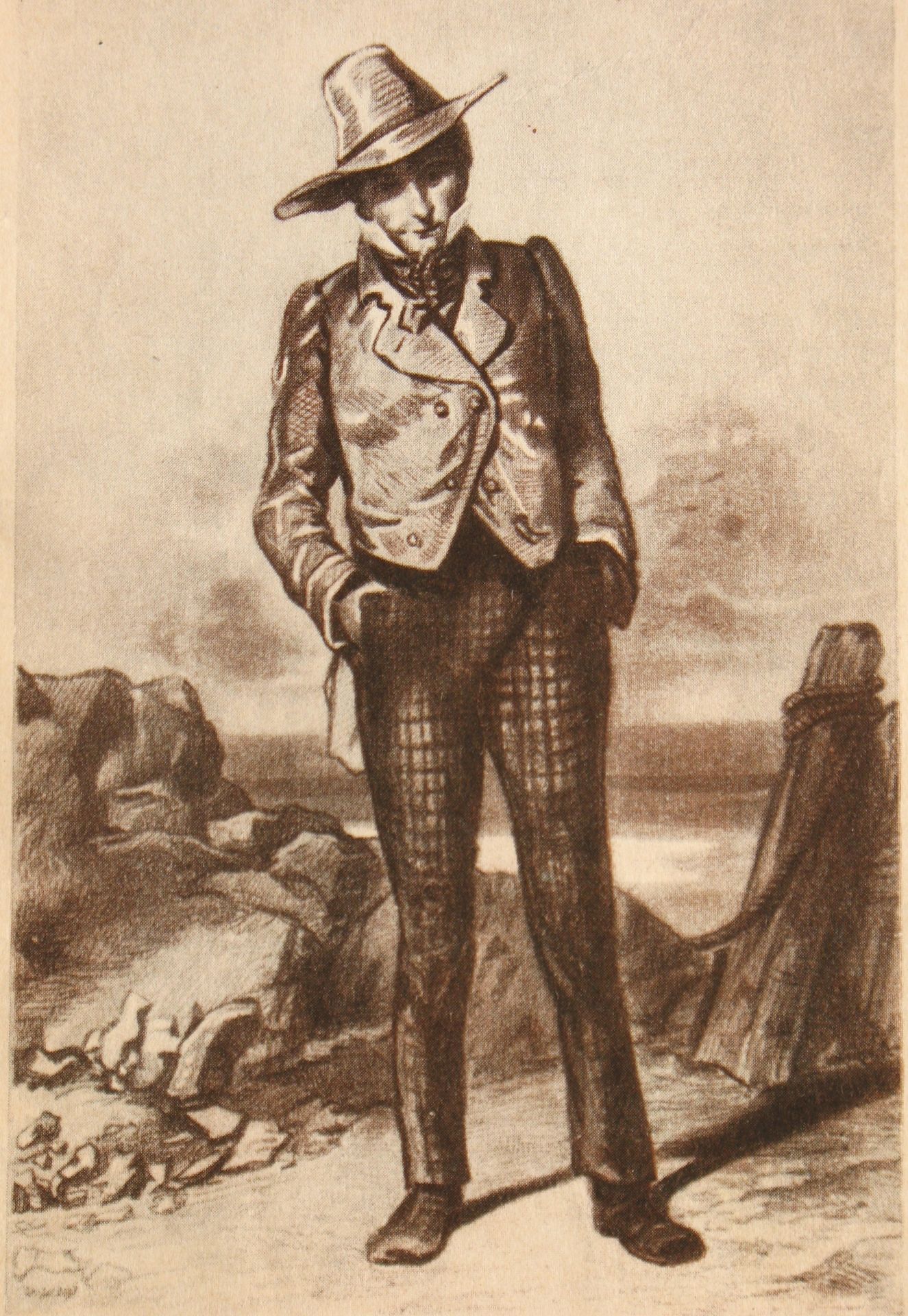 Accountant Danglars in 1815 in Marseille by Paul Gavarni
