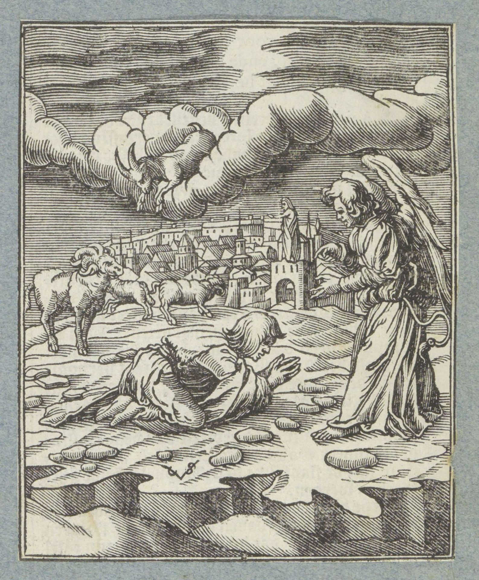 Gabriël verklaart Daniëls visioen by Christoffel van (II) Sichem