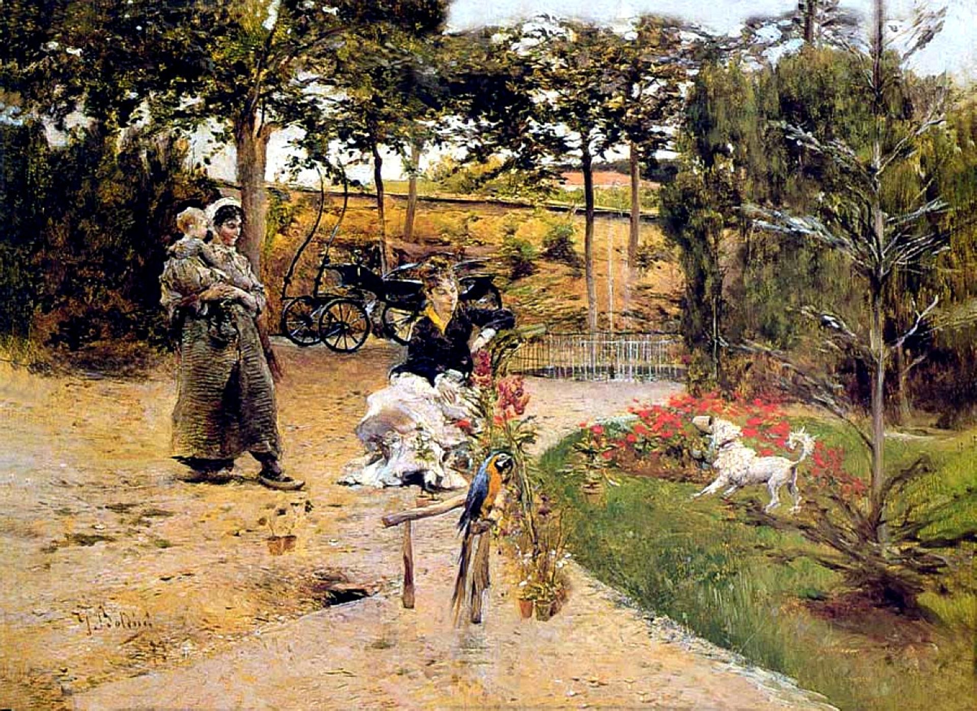In the Garden by Giovanni Boldini