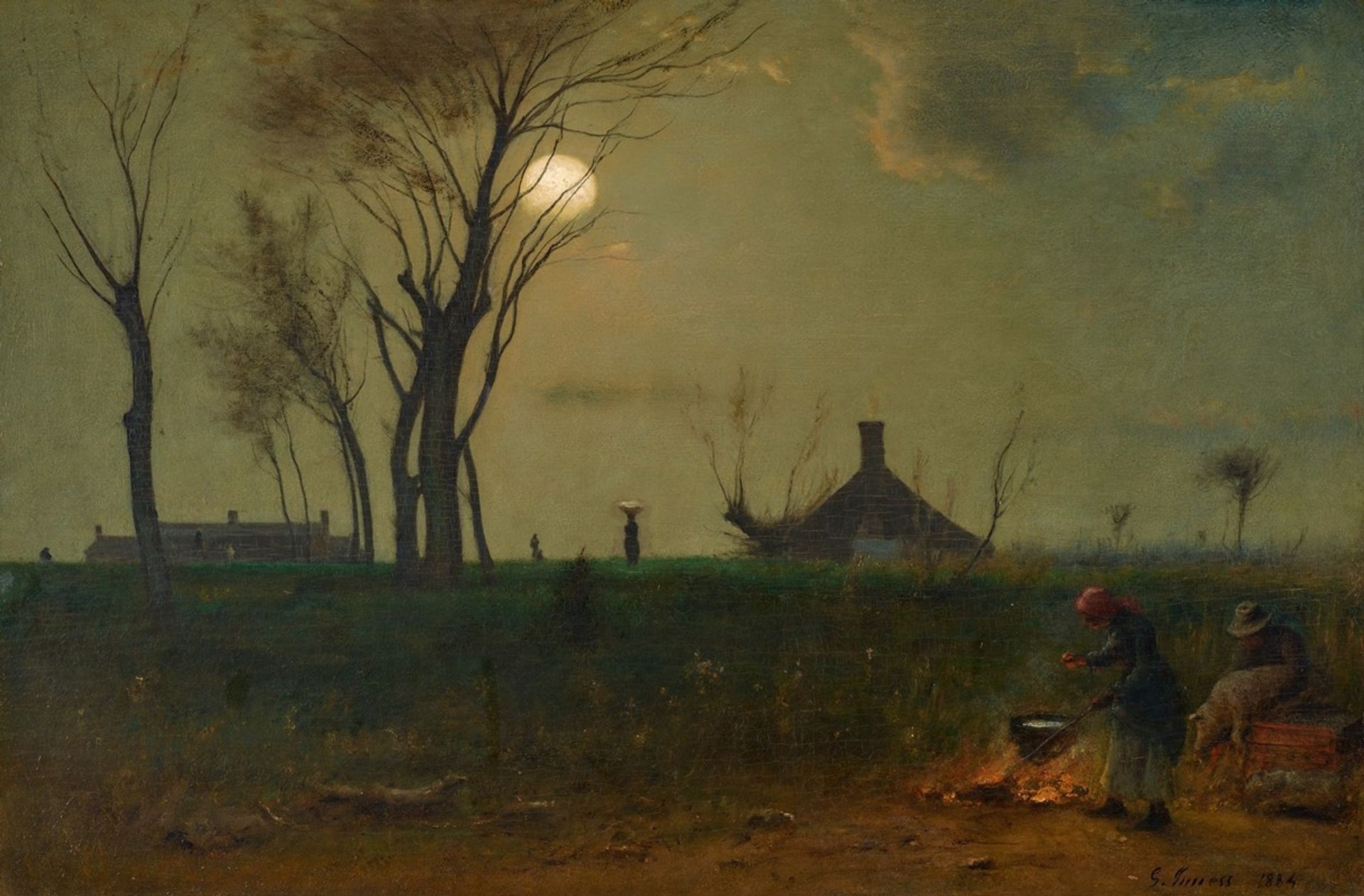 Moonlight in Virginia by George Inness