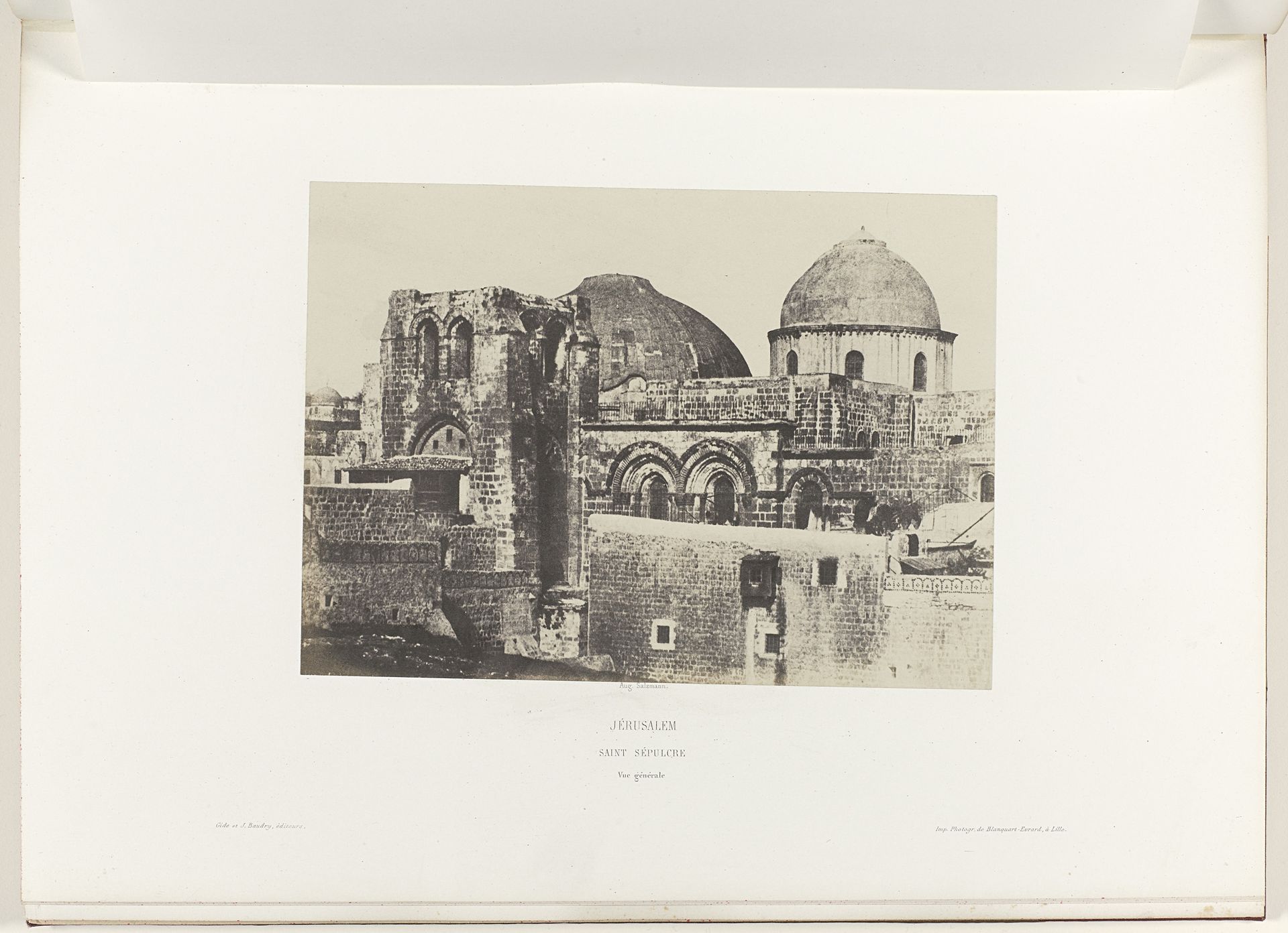 Gezicht op de Heilig Grafkerk te Jeruzalem by Auguste Salzmann