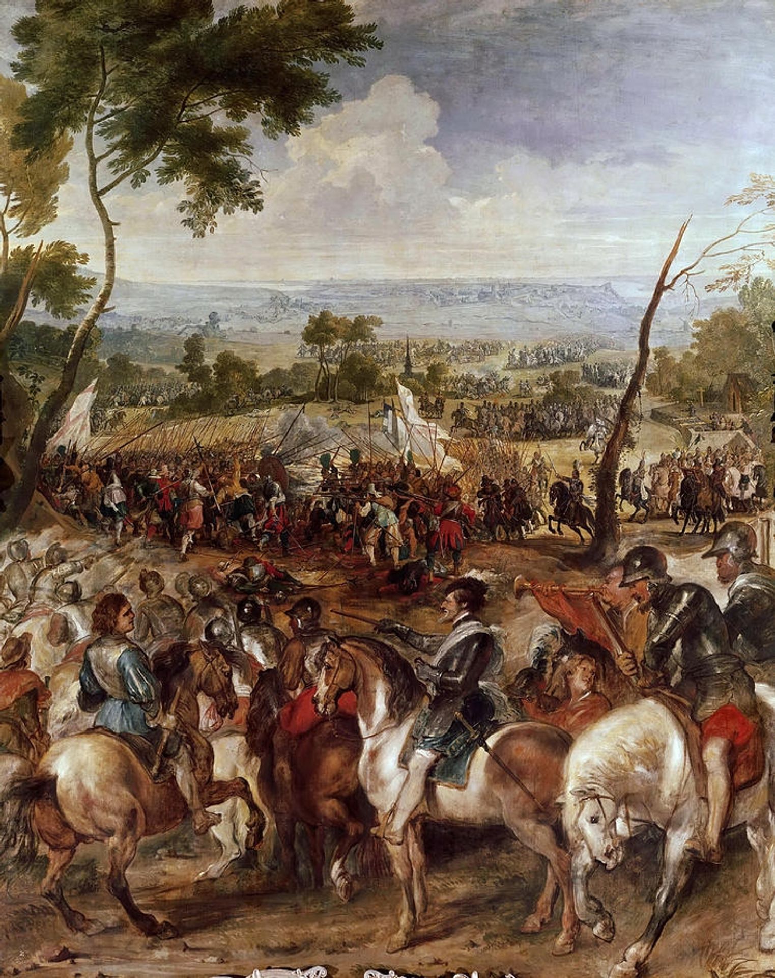 Henry Iv in the Battle of Arques by Peter Paul Rubens