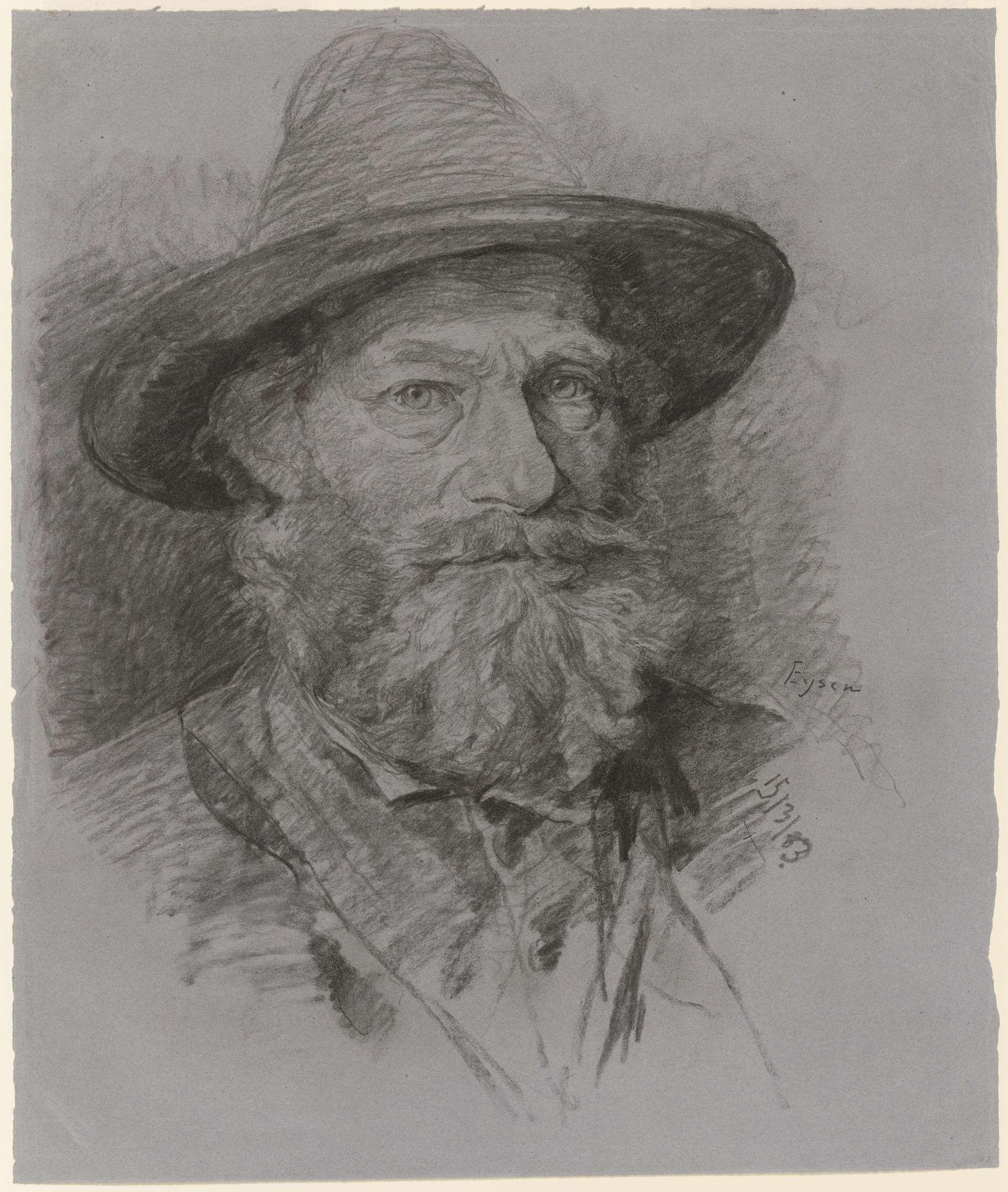 Portrait of cousin Hils by Louis Eysen