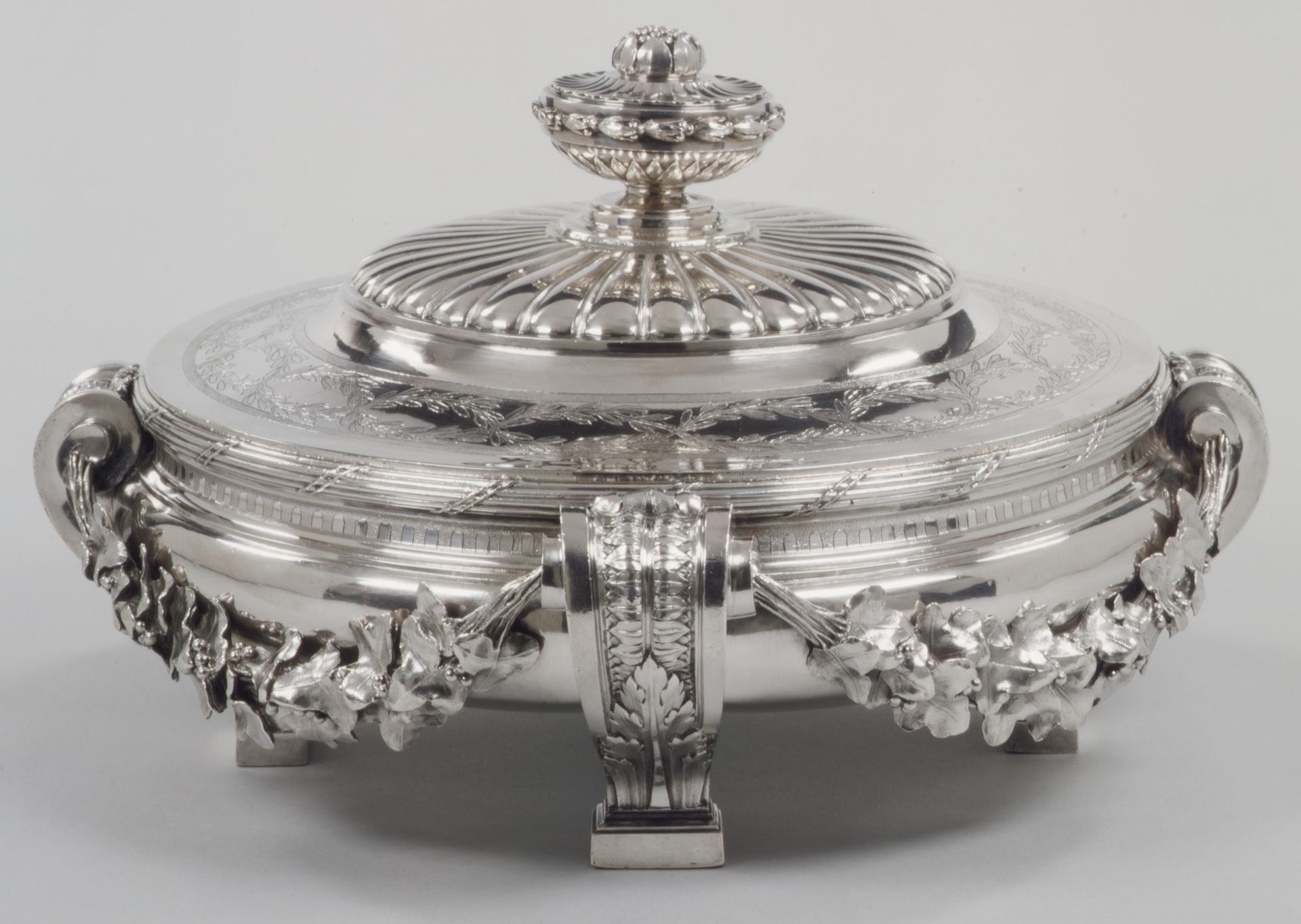 Dish with cover and liner by Jacques-Nicolas Roettiers