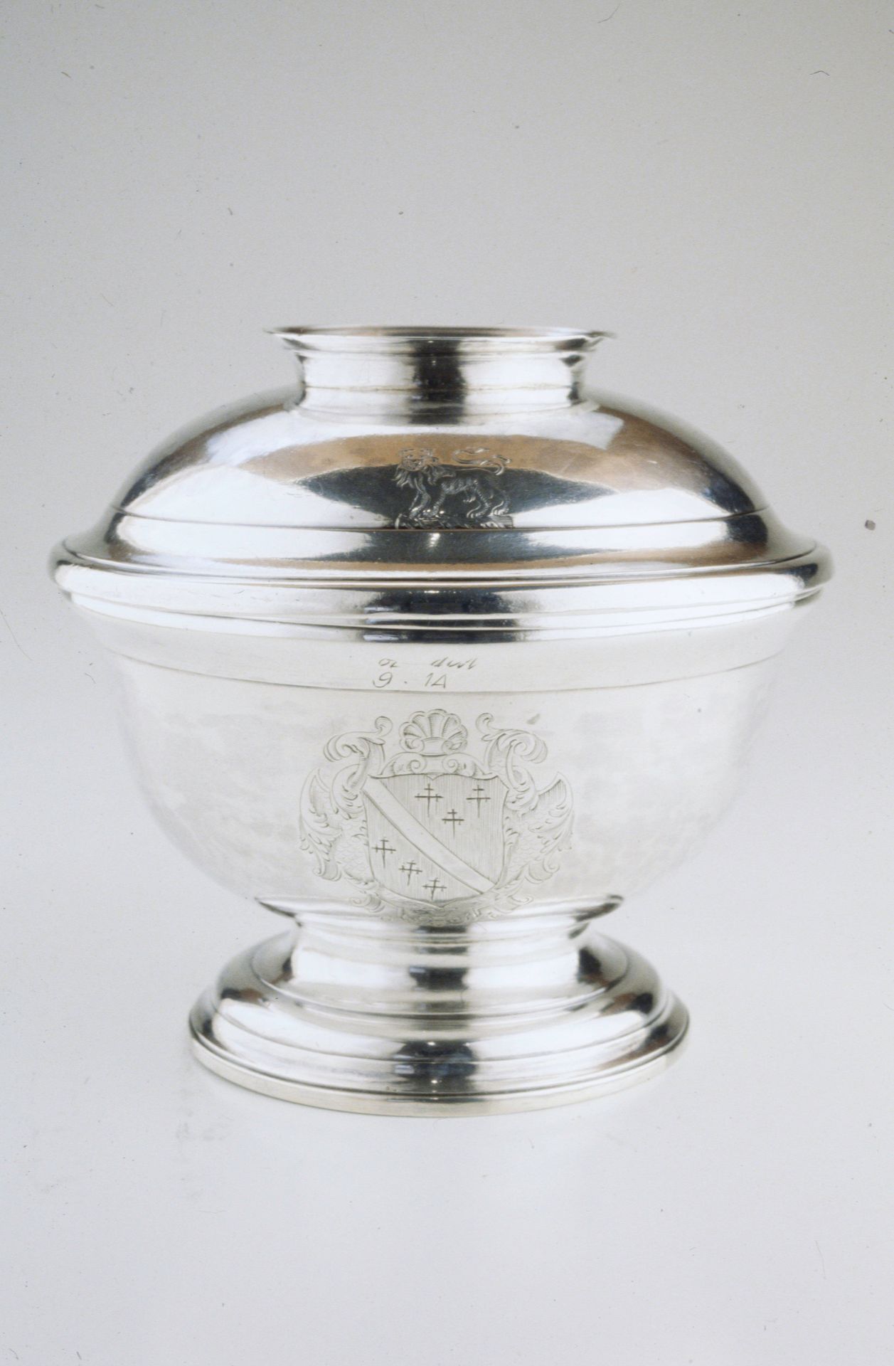 Covered sugar bowl by Jacob Hurd
