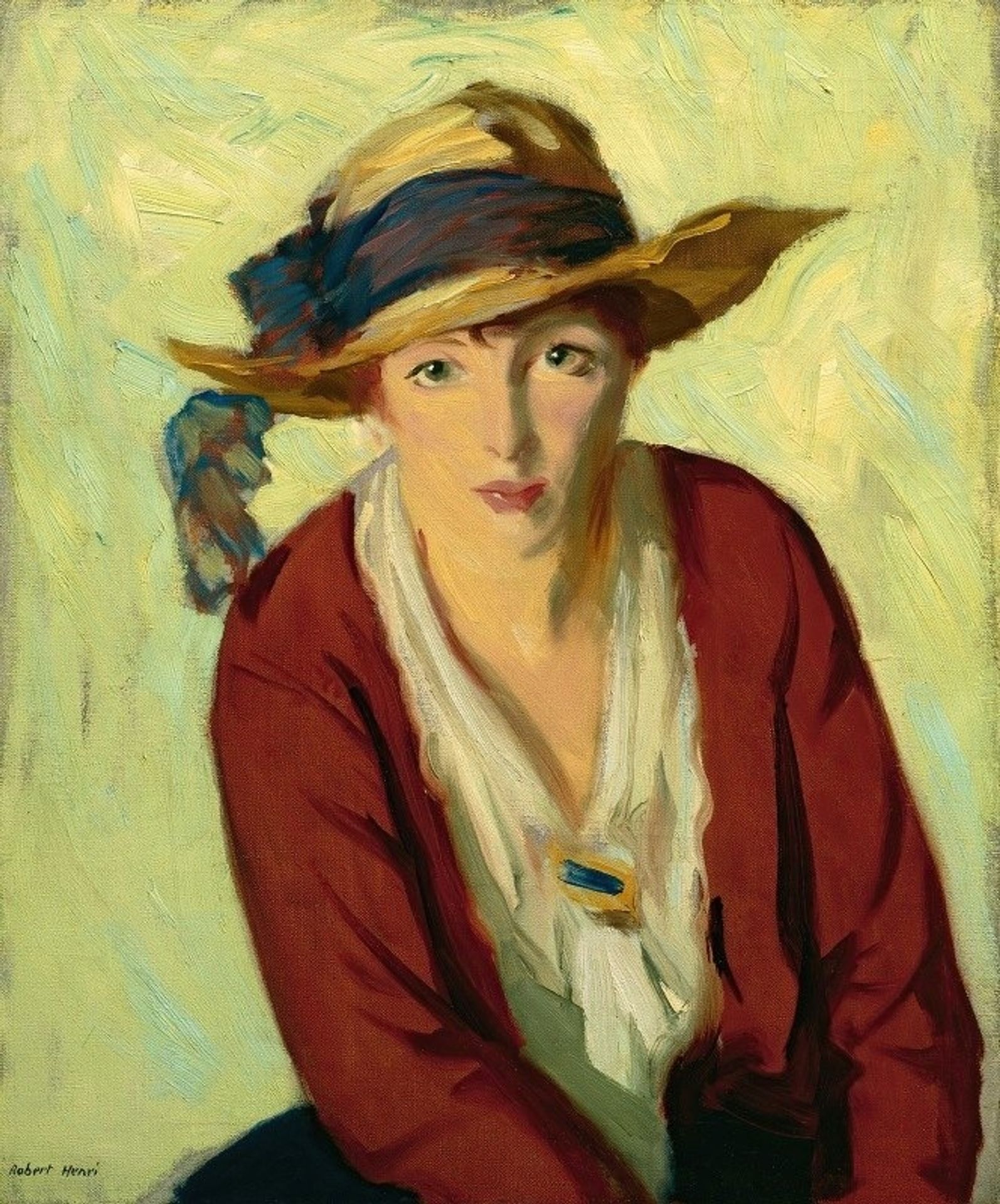 The Beach Hat by Robert Henri