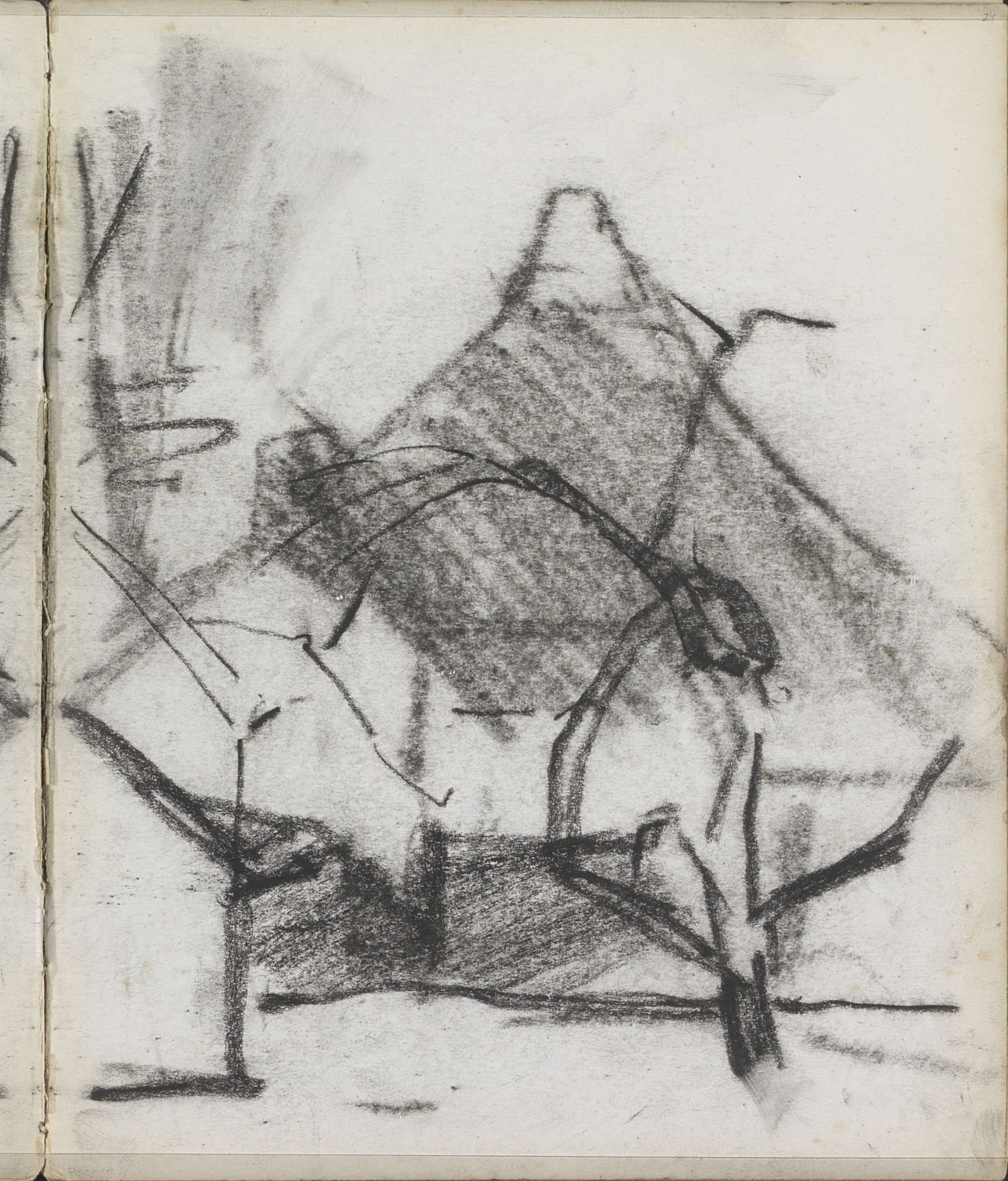 Studie, mogelijk van een paard by George Hendrik Breitner