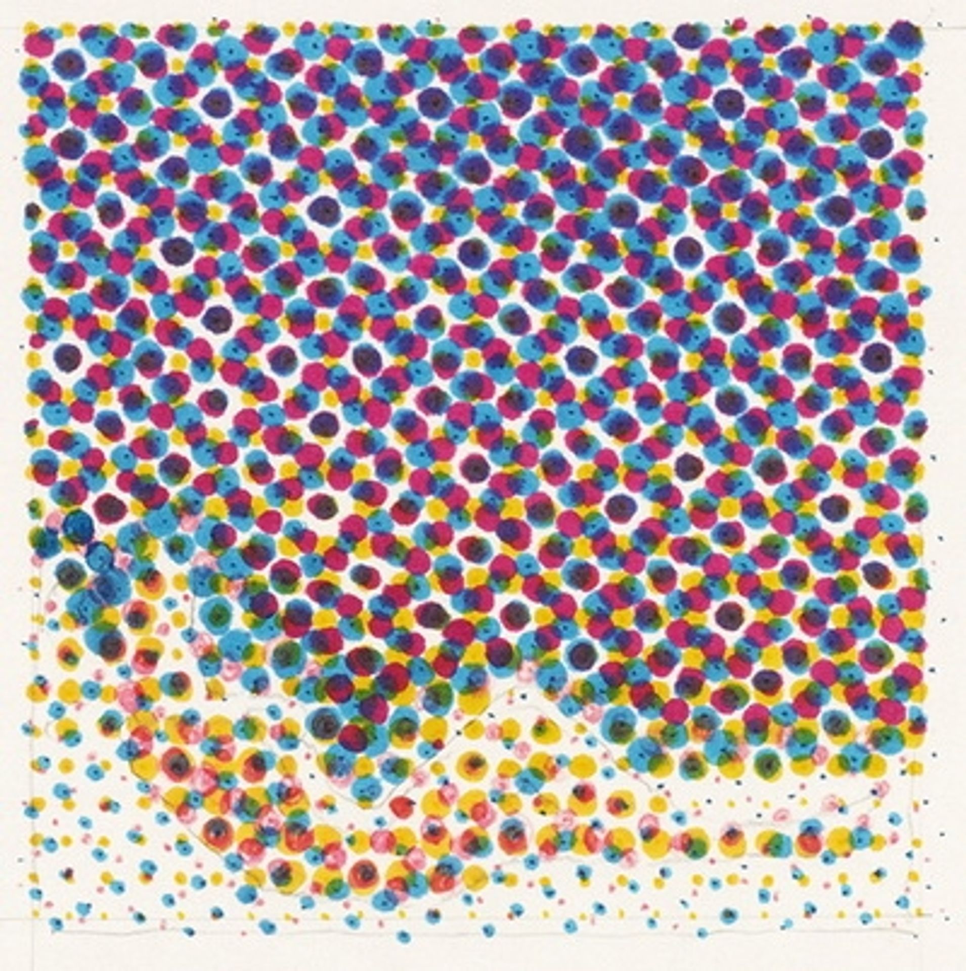 Ohne Titel (Vorstudie für Bildtuch »Miss September 1966«) by Markus Raetz