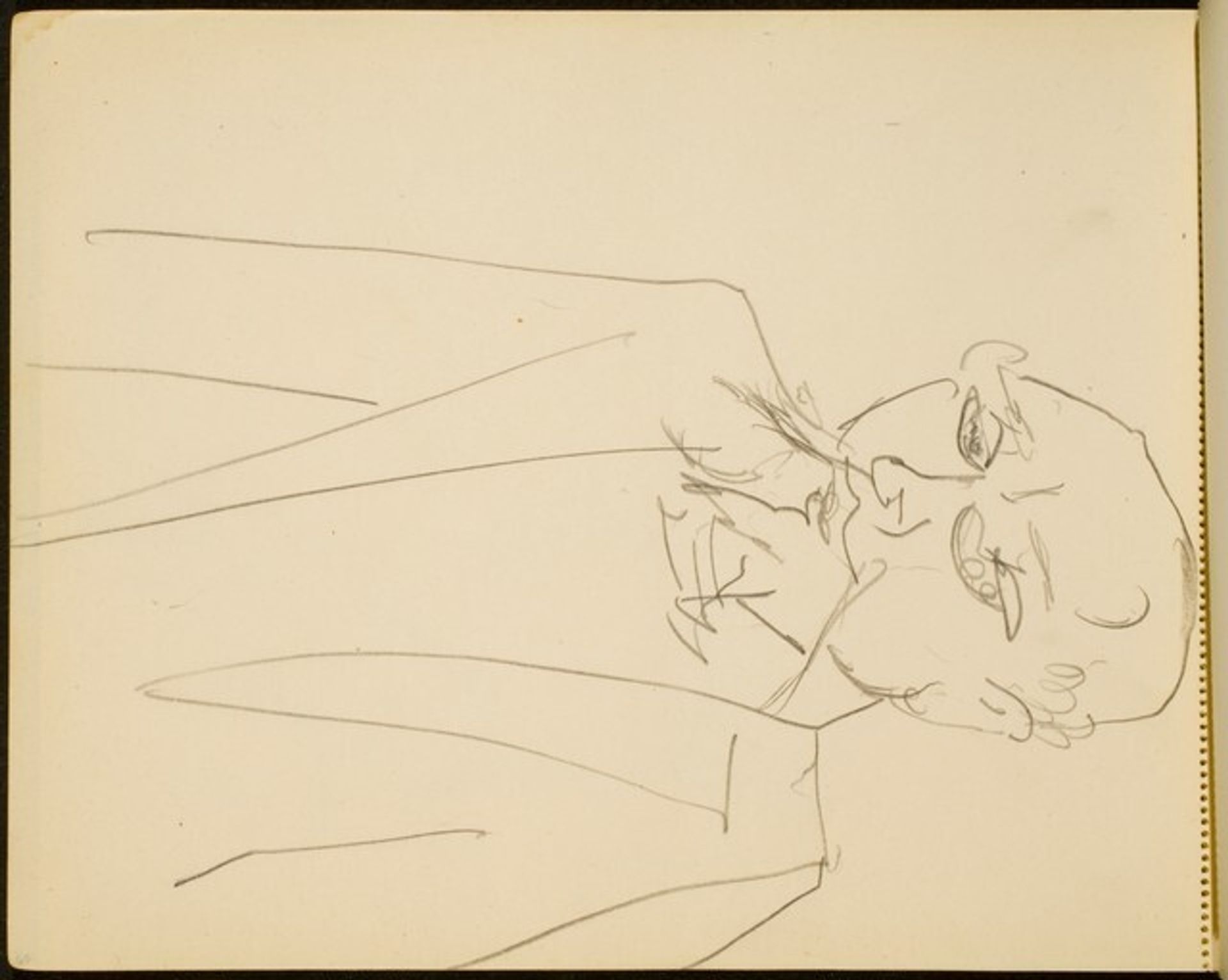 Männliche Bildnisstudie  (Male Portrait Study) [p. 60] by Max Beckmann