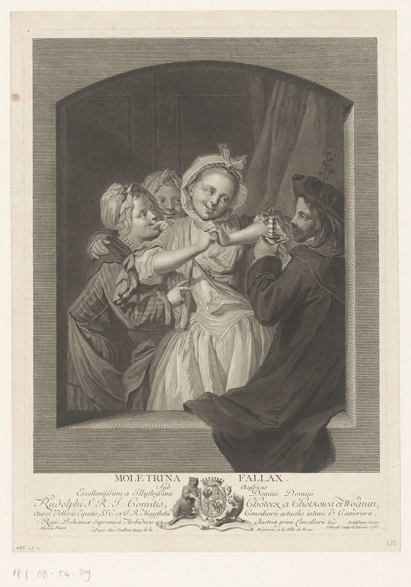 Spelende kinderen by Johann Caspar Schwab