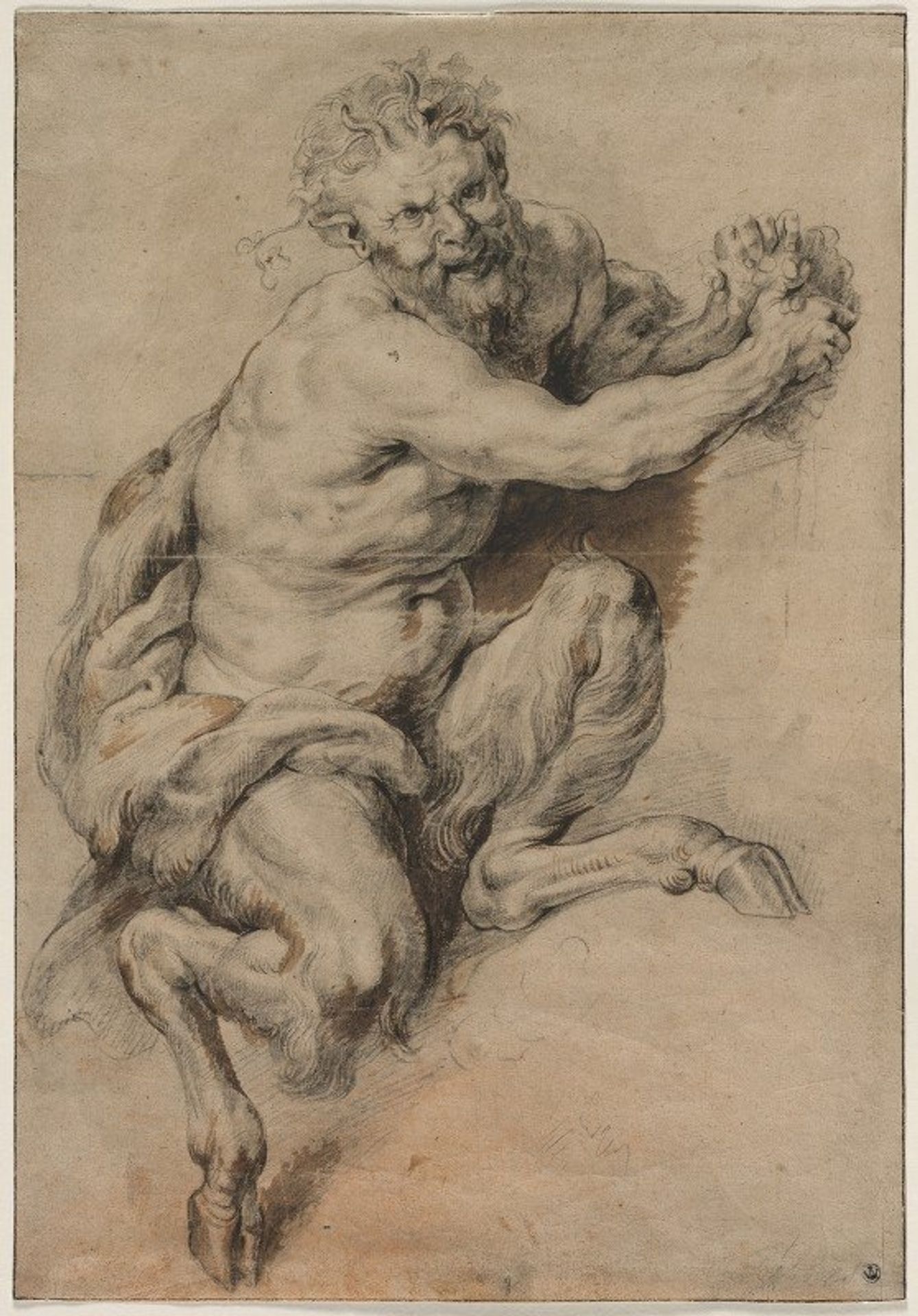 A Faun Grasping a Bunch of Grapes by Peter Paul Rubens