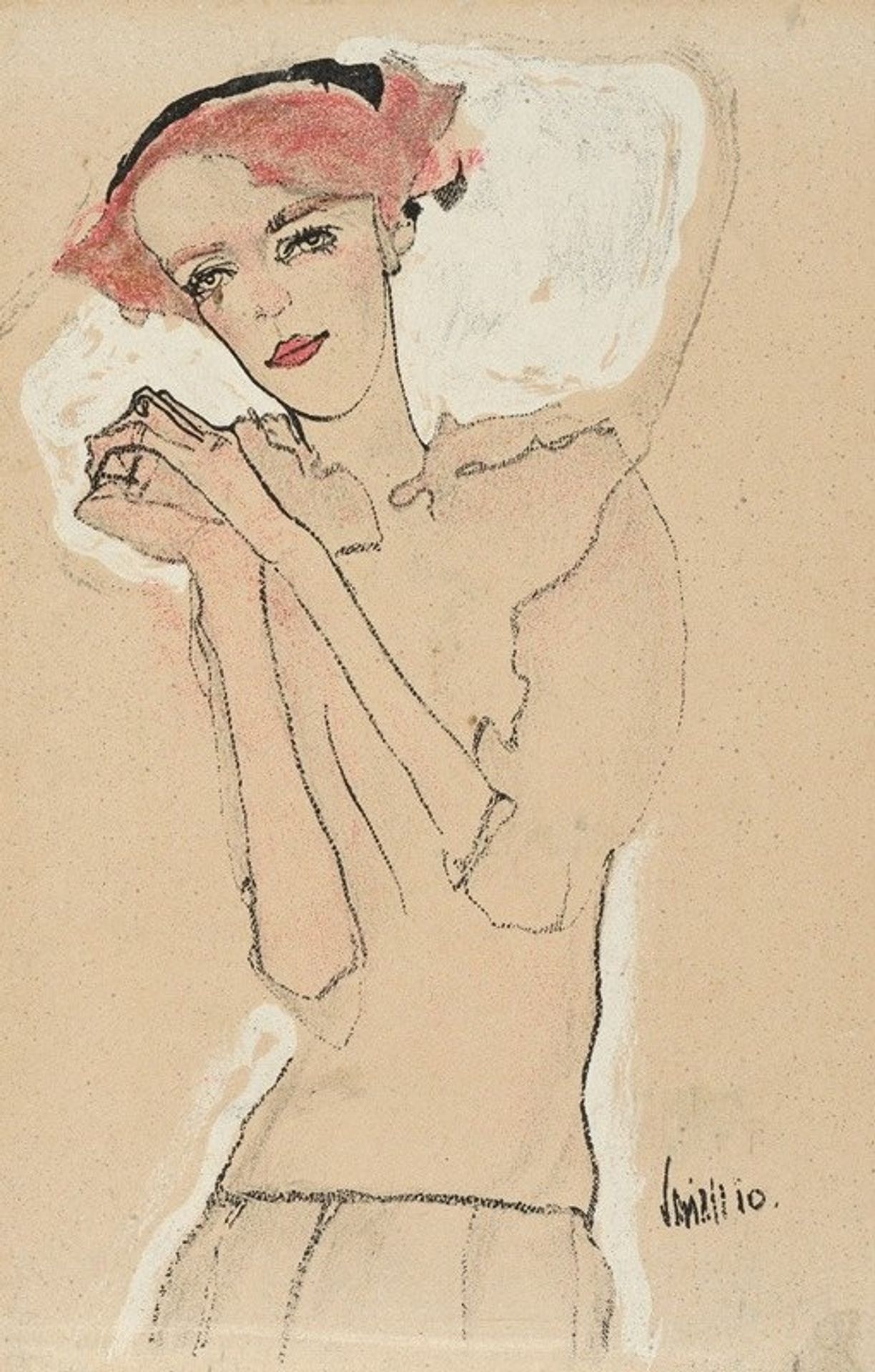 Portrait of a Woman by Egon Schiele