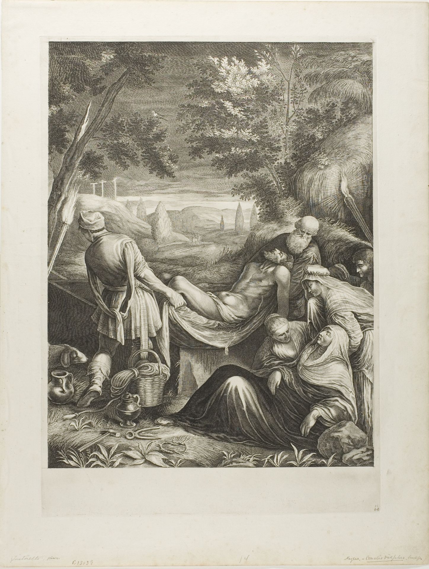 The Entombment by Jeremias Falck