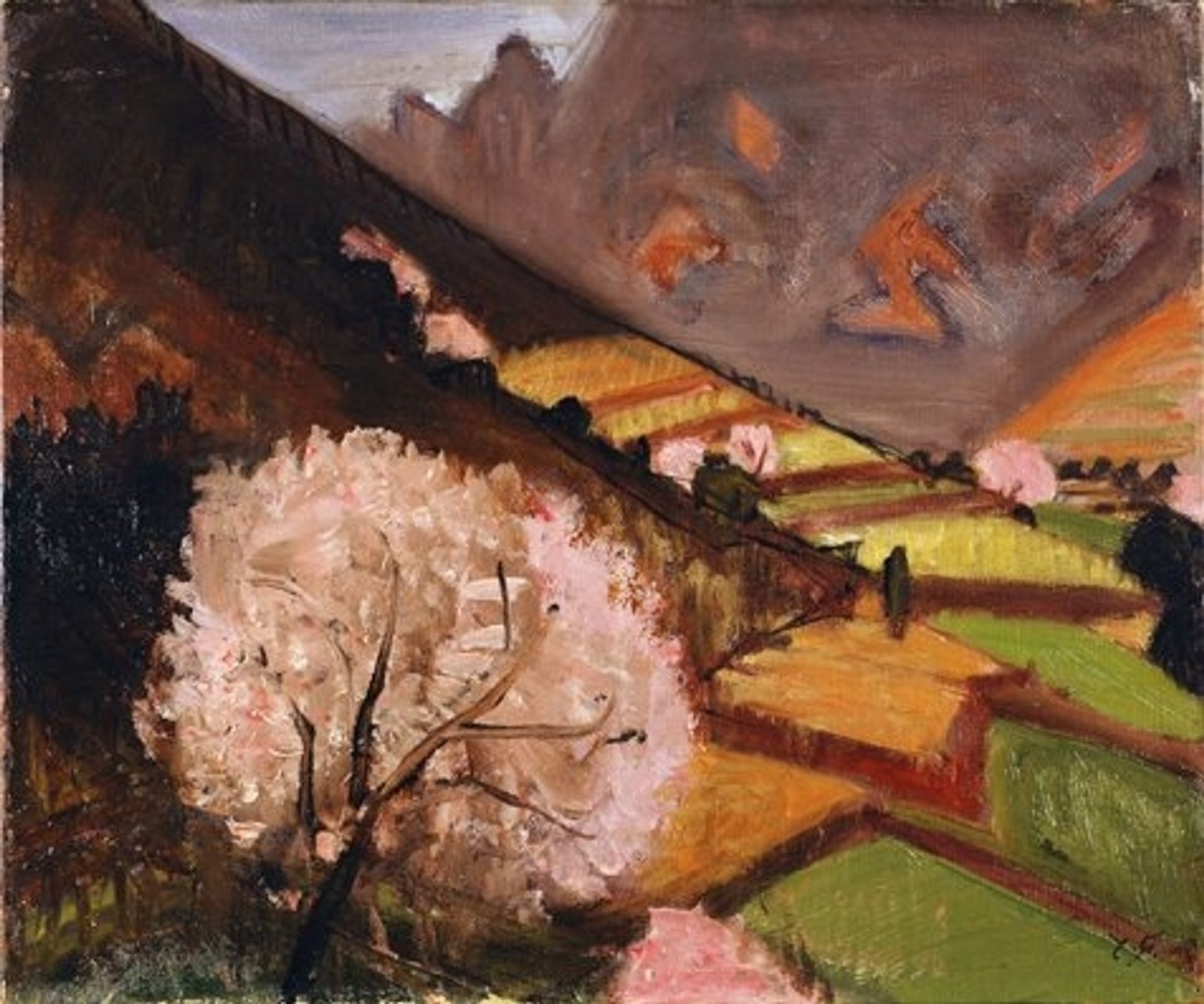 Spring Scene at Shodoshima by Fujishima Takeji