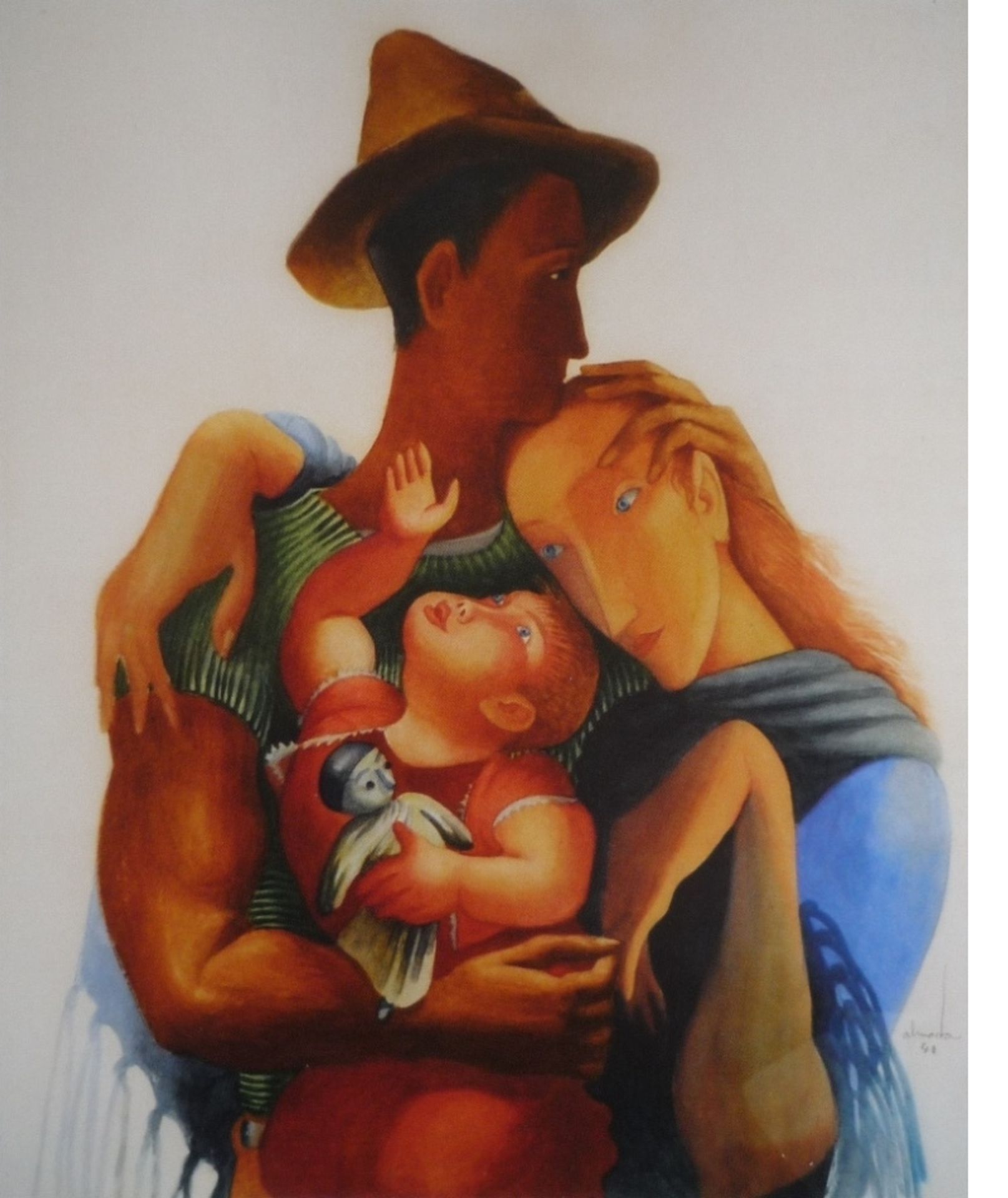 Family by Jose de Almada-Negreiros