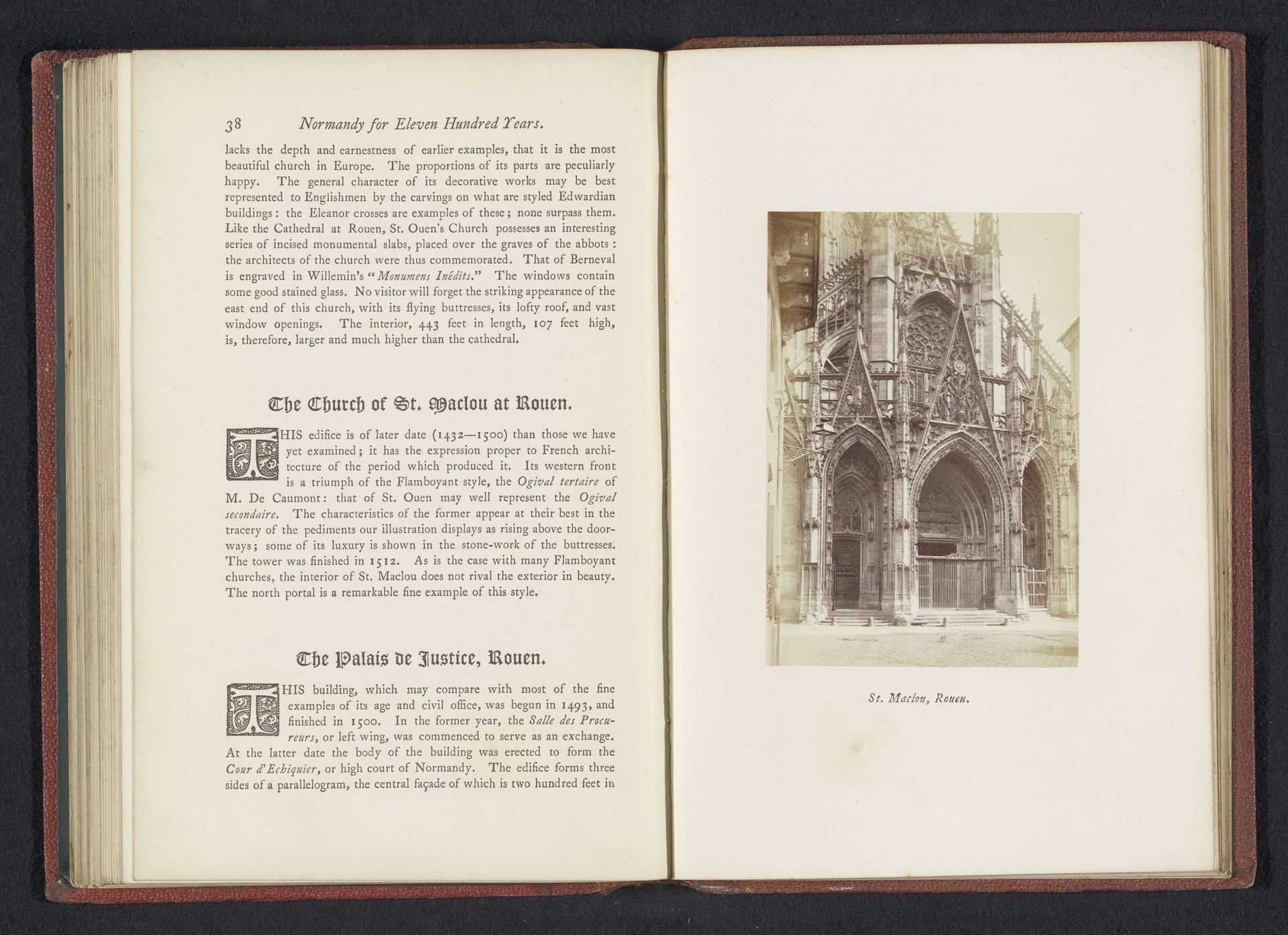 St. Maclou, Rouen by Joseph Cundall