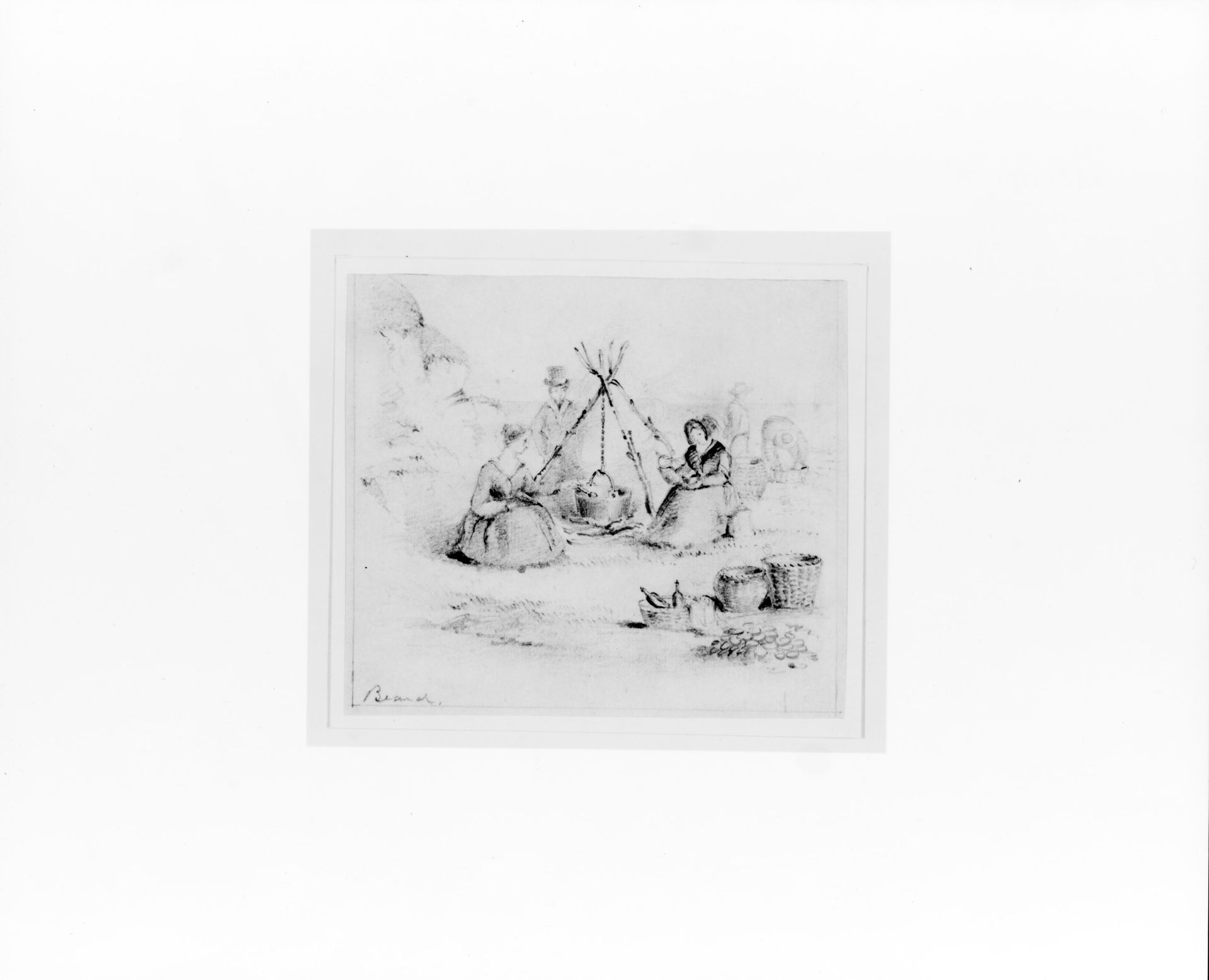Clam Chowder Picnic (from McGuire Scrapbook) by William Holbrook Beard