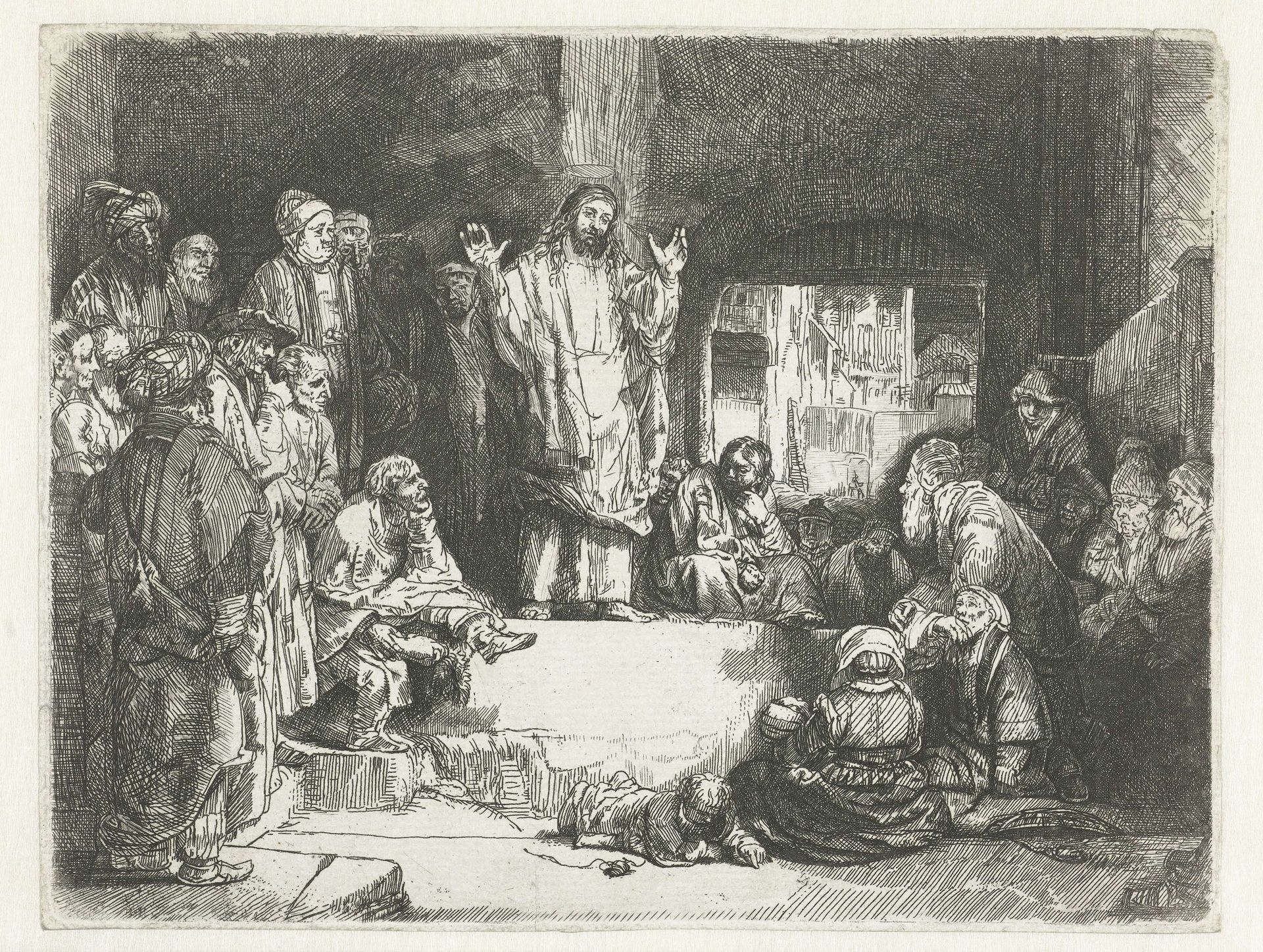 Christ preaching ('La petite Tombe') by James Bretherton