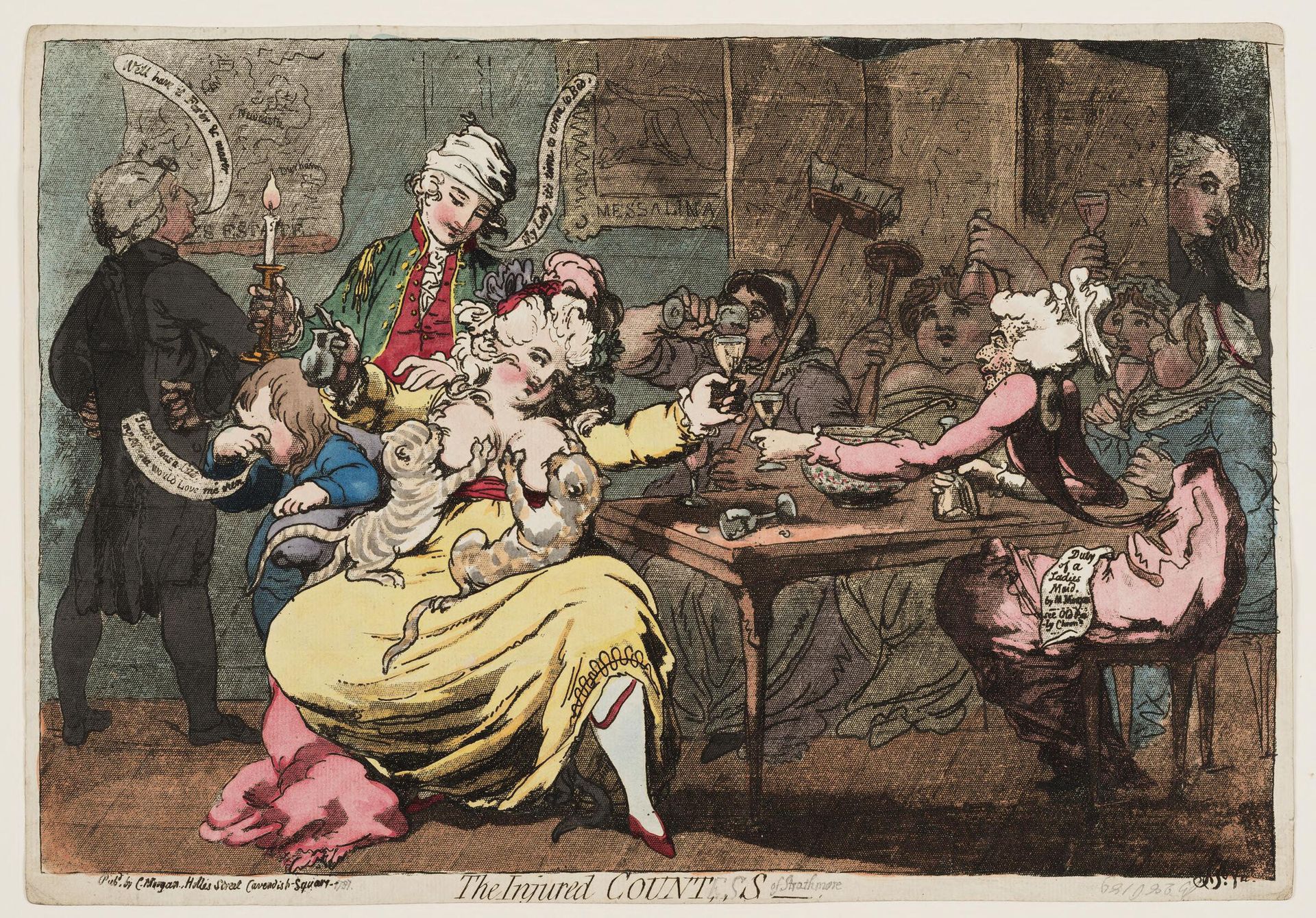 The Injured Count. S- by James Gillray