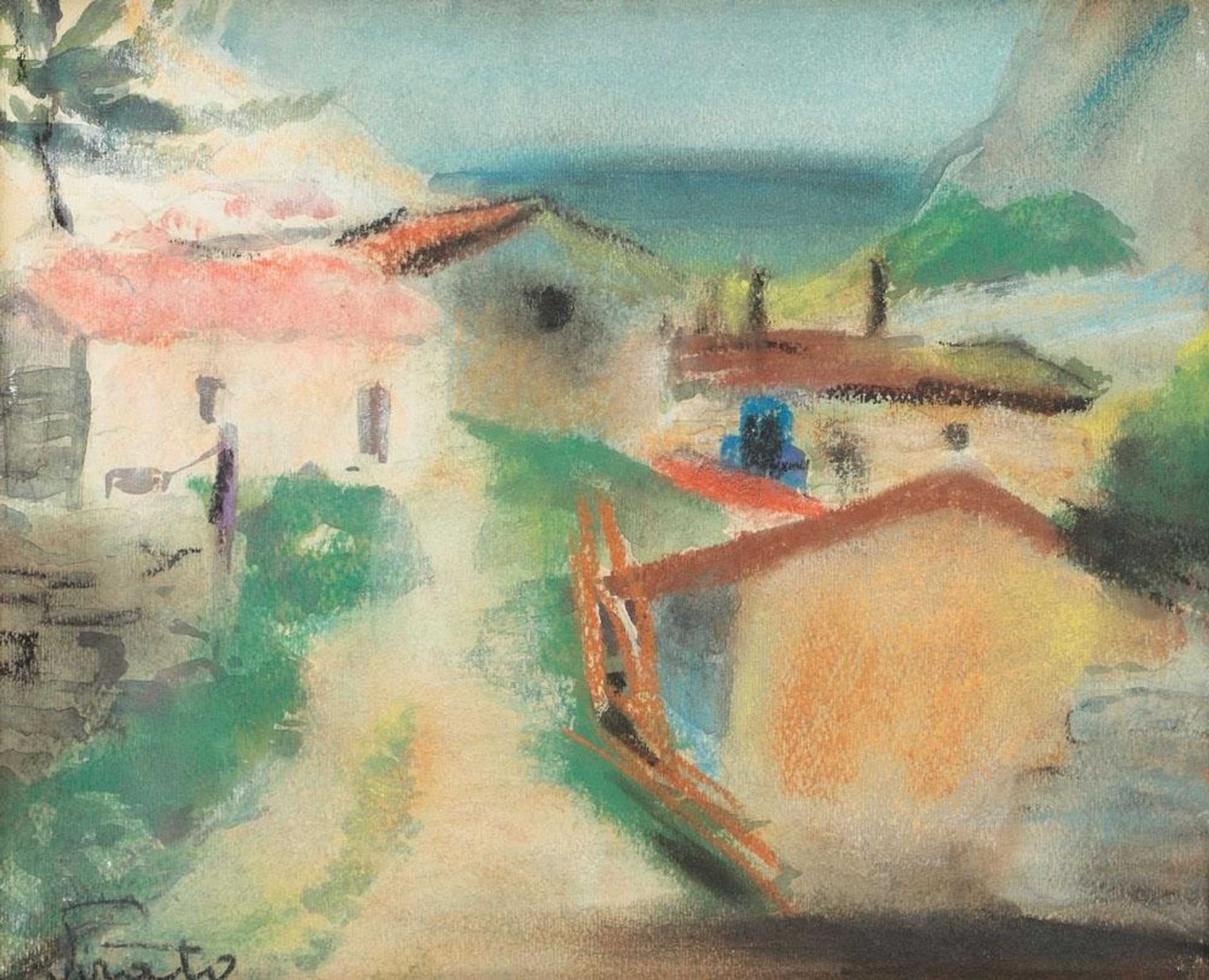 Houses in Balcic by Francisc Sirato