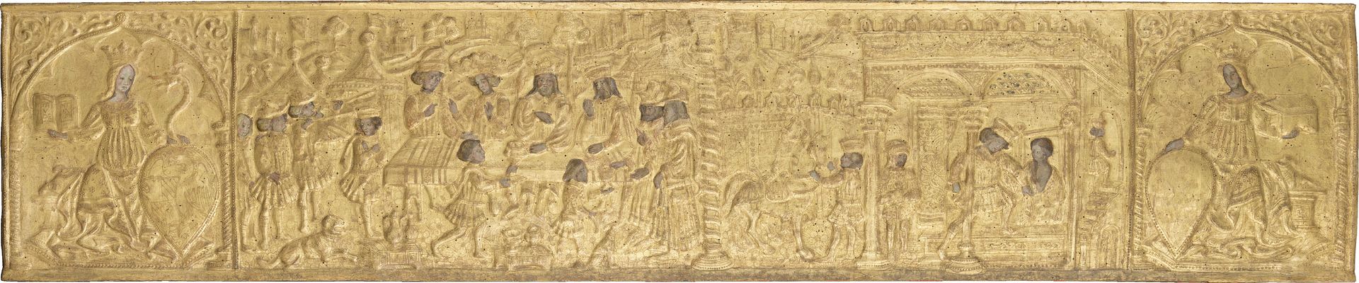Front of a marriage chest (cassone) by Anonymous