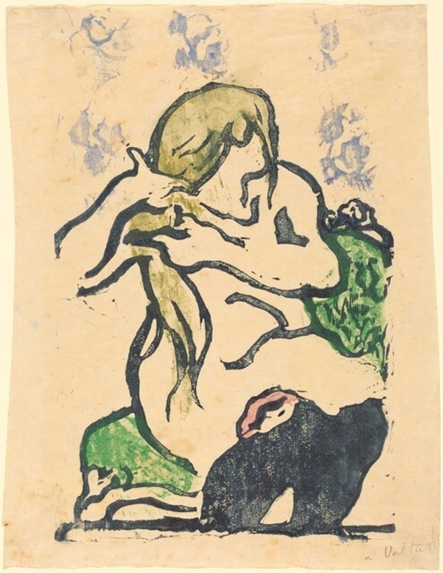 Girl Combing Her Hair by Louis Valtat