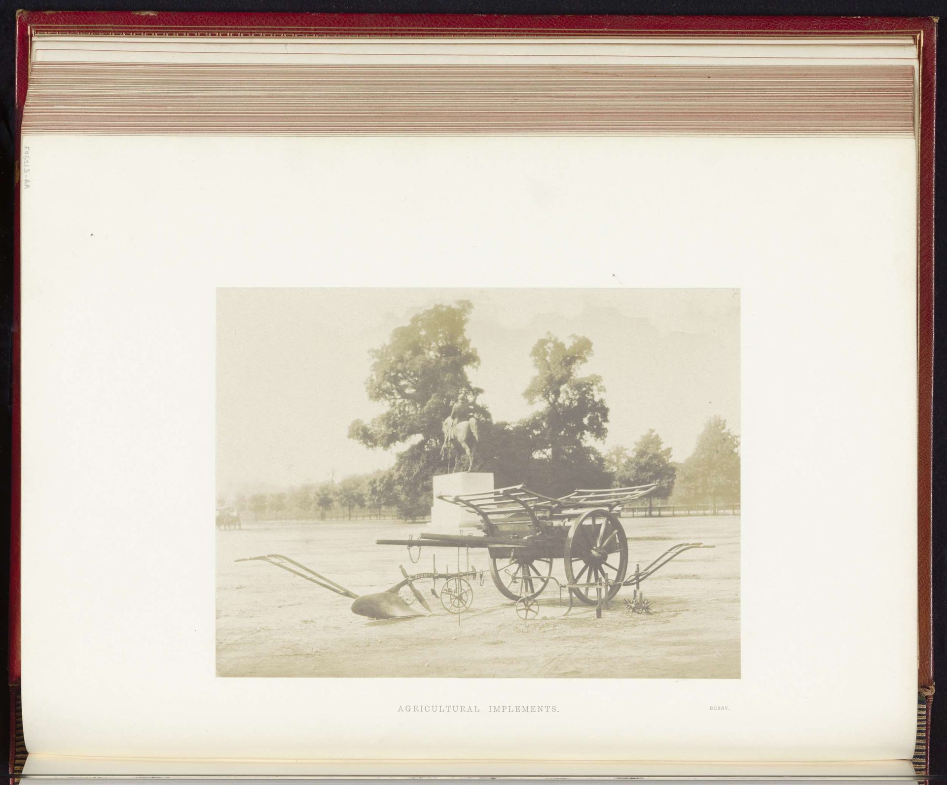 Landbouwwerktuigen van Busby op de Great Exhibition of the Works of Industry of All Nations van 1851 in Londen by C.M. Ferrier & F. von Martens
