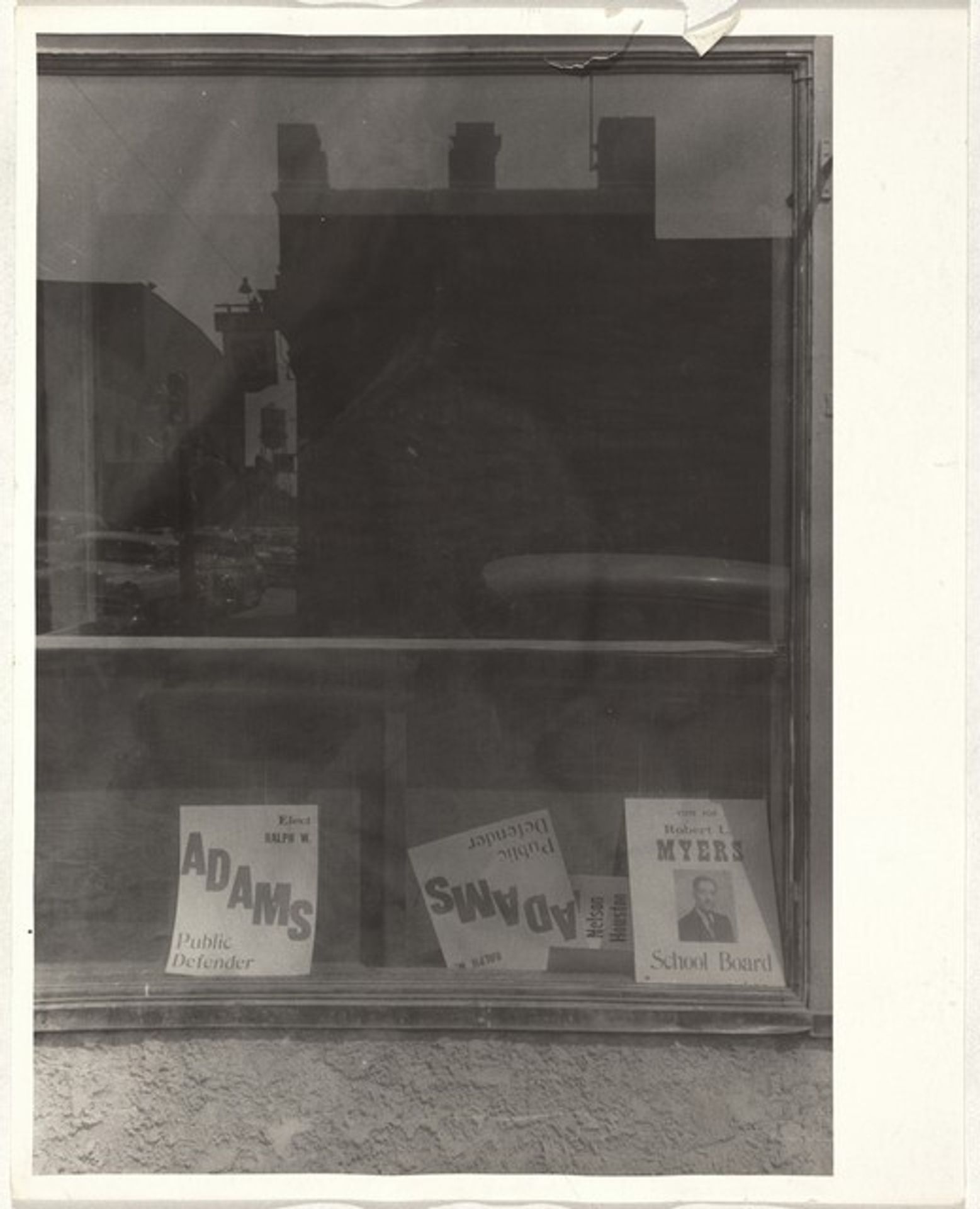 Election posters in window--Omaha, Nebraska by Robert Frank