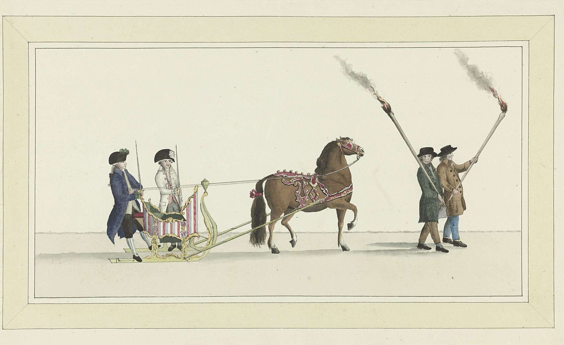 Dertiende slede by Abraham Delfos