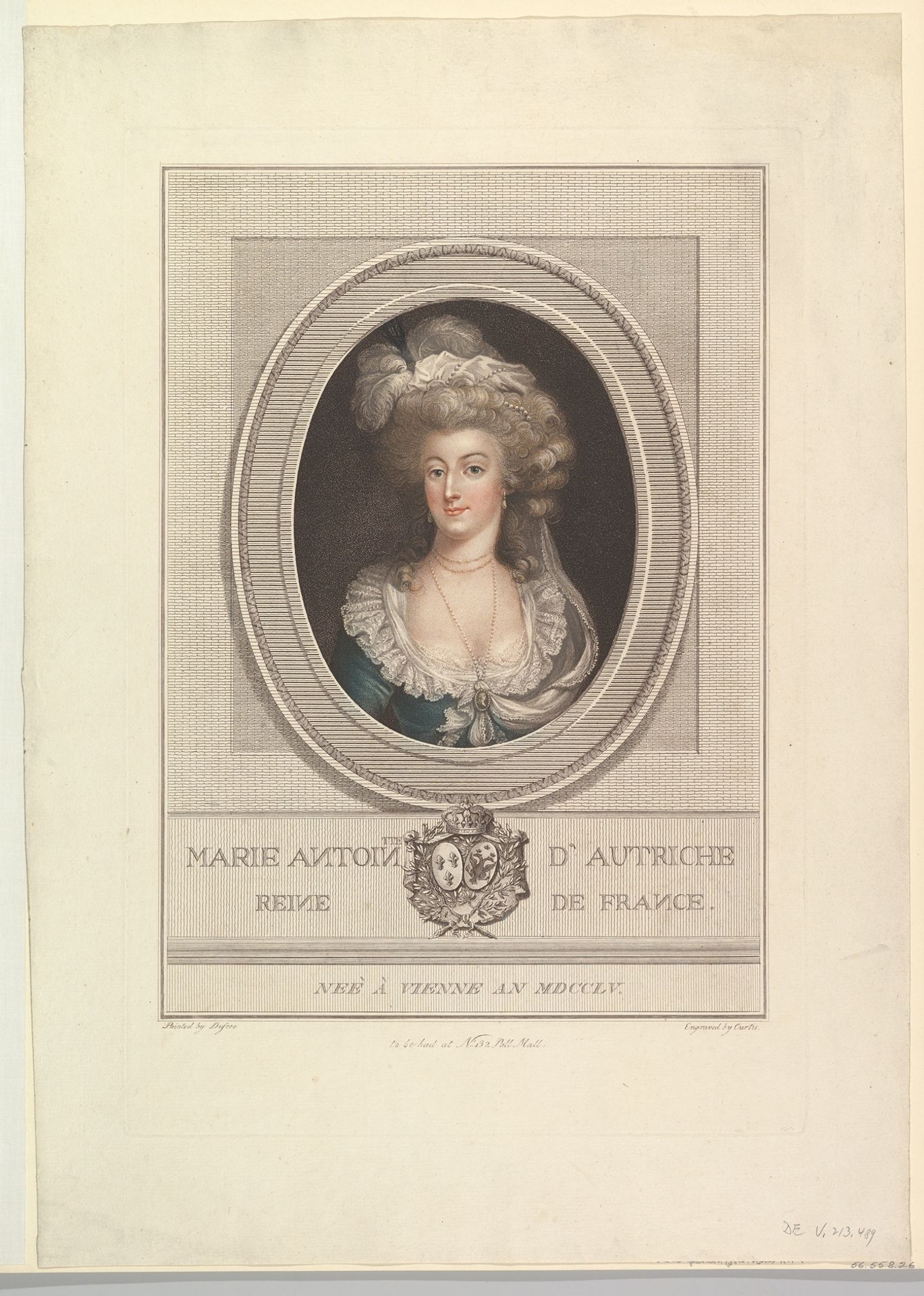 Portrait of Marie Antoinette by John Curtis