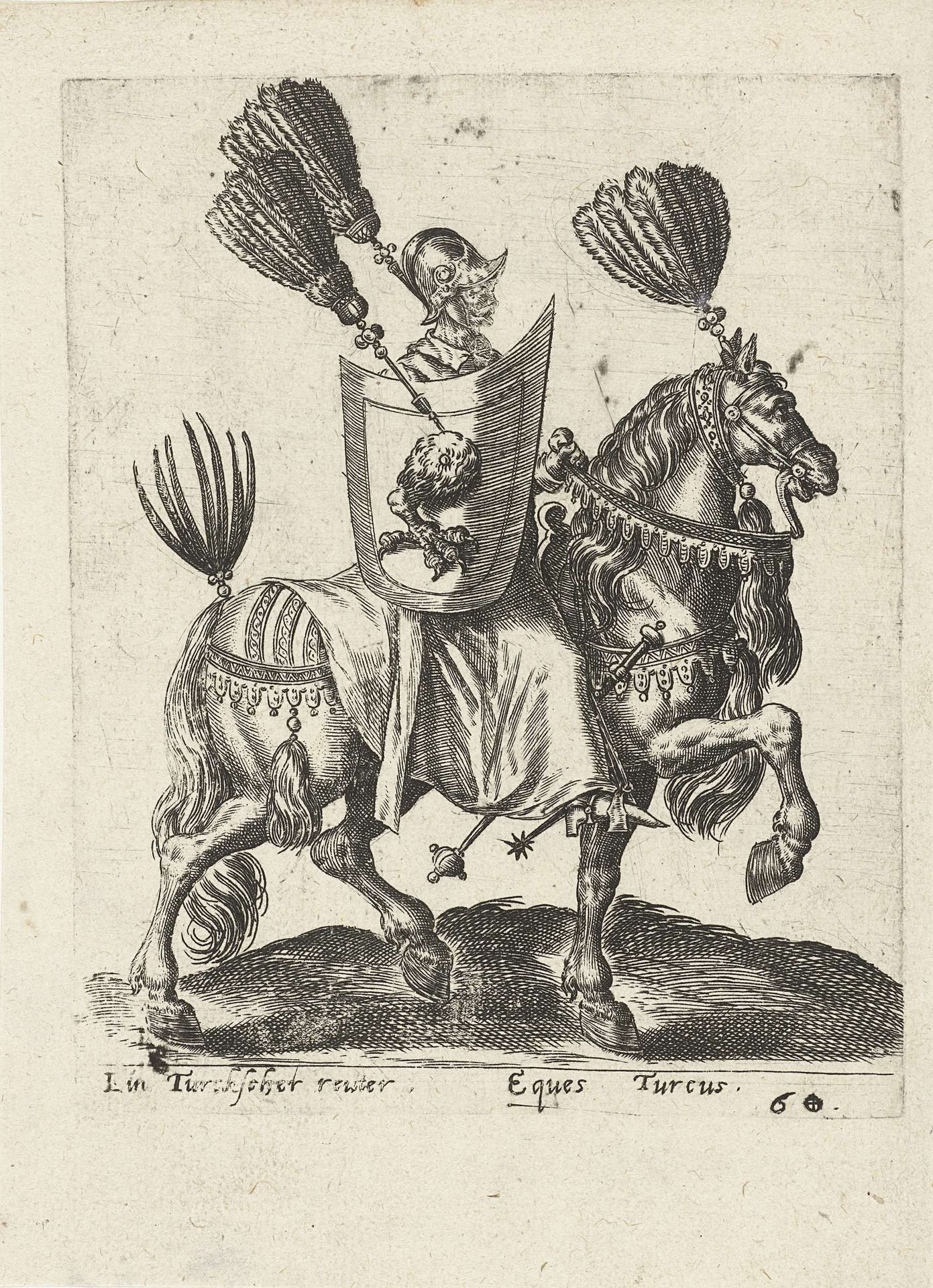 Een Ottomaanse ruiter by Abraham de Bruyn