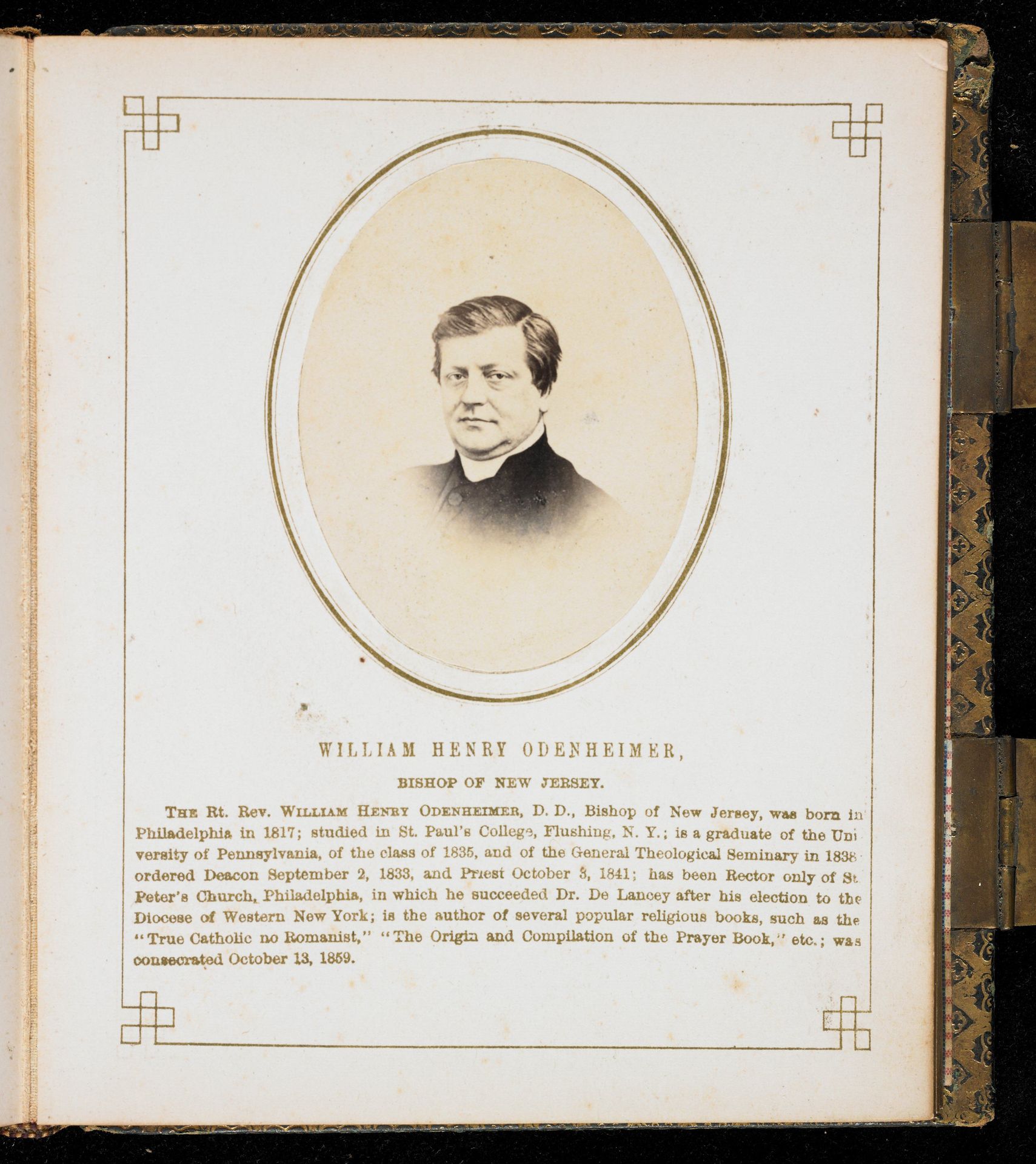 William Henry Odenheimer by Jeremiah Gurney