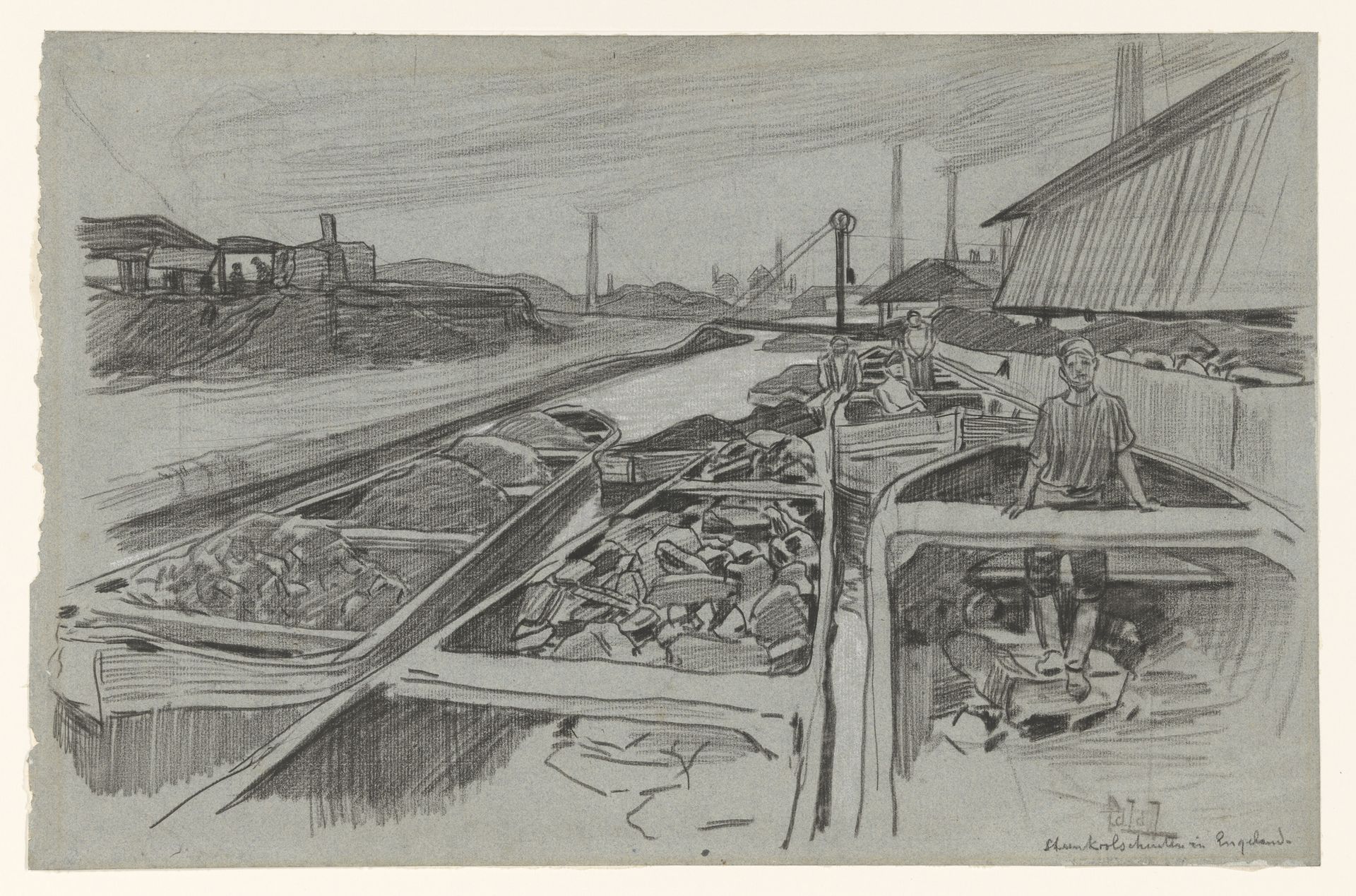 Steenkoolschuiten in Engeland by Pieter de Josselin de Jong