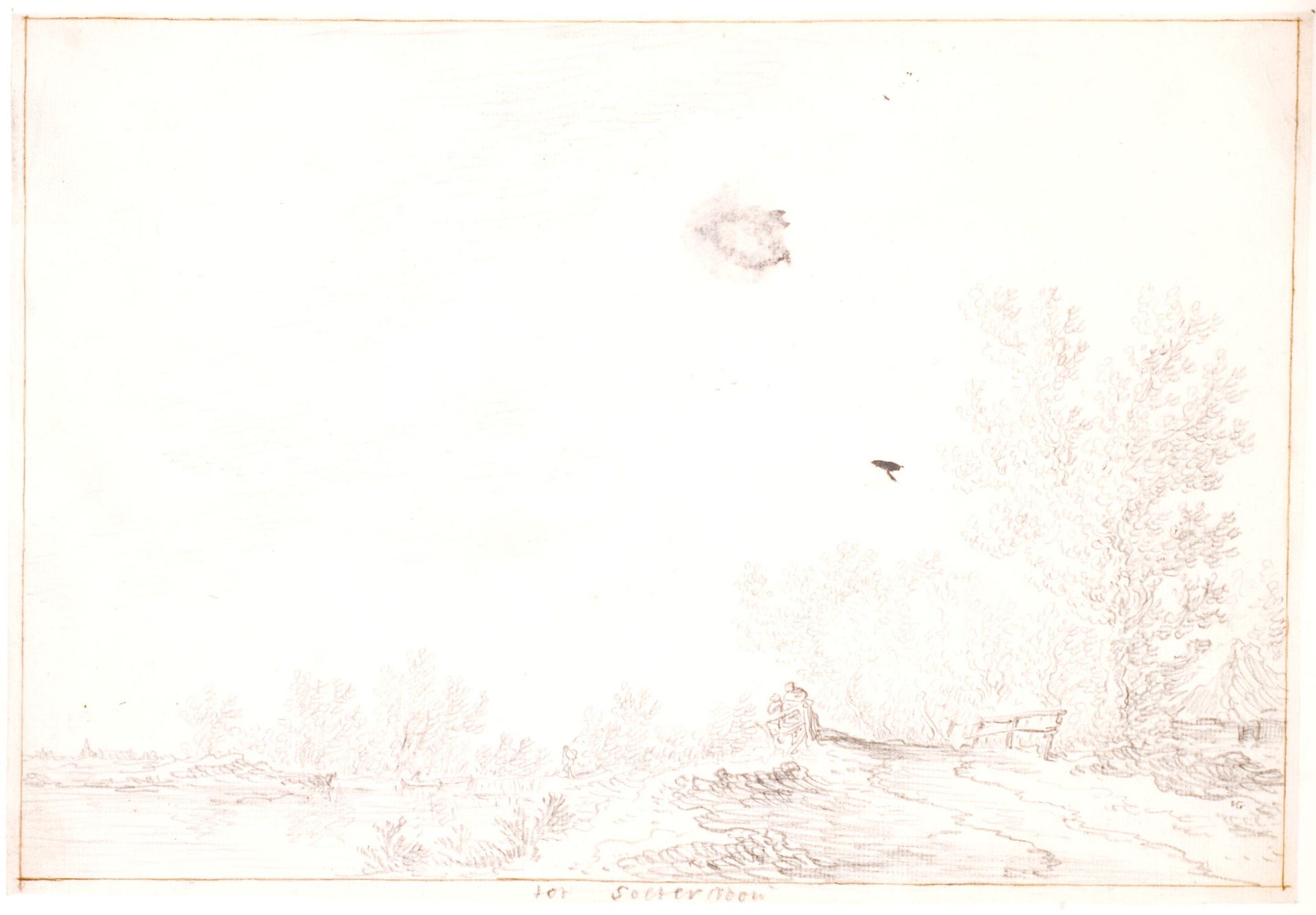 Landskab nær Zoeterwoude by Jan van Goyen