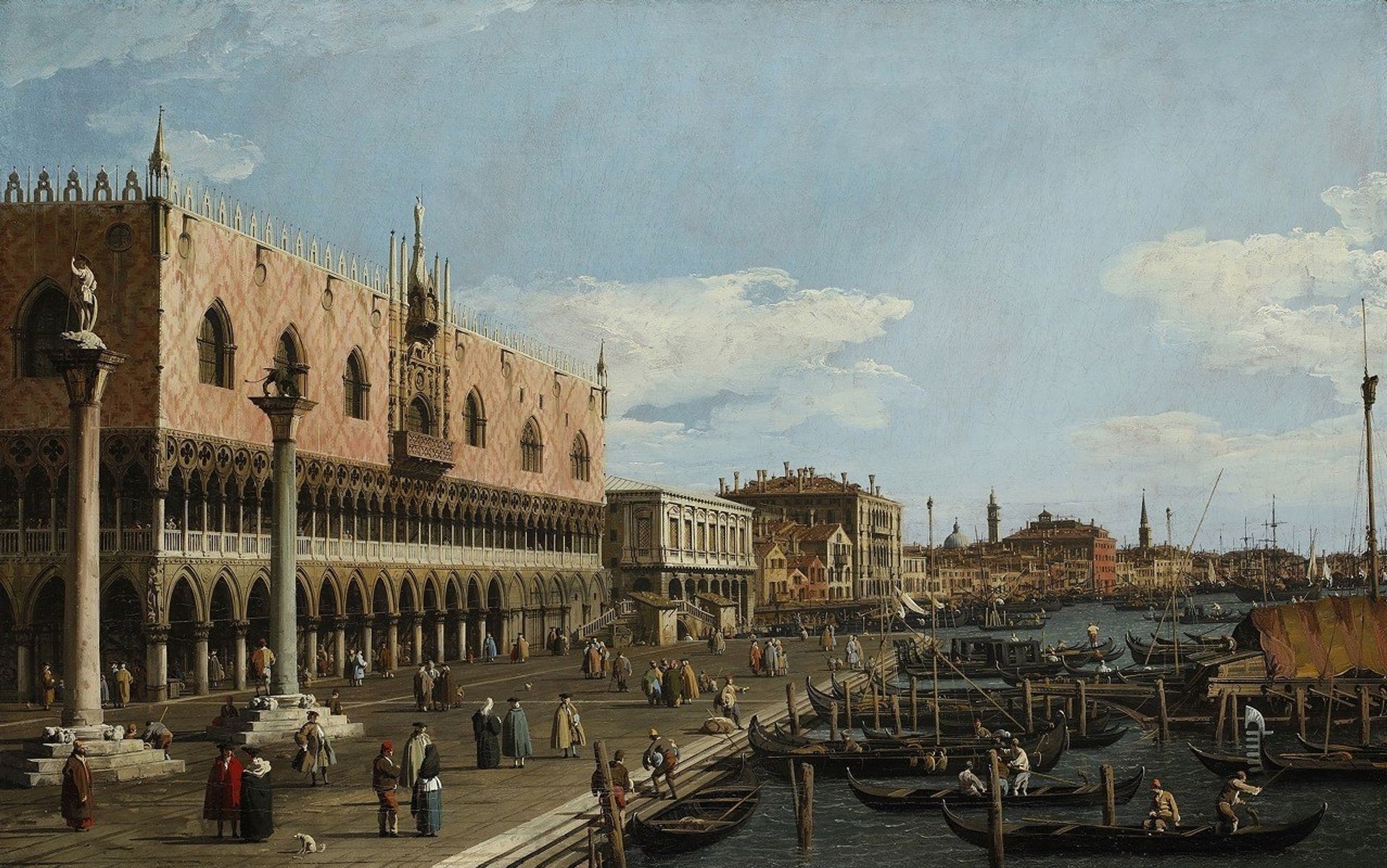 Venice, the Riva degli Schiavoni by Canaletto