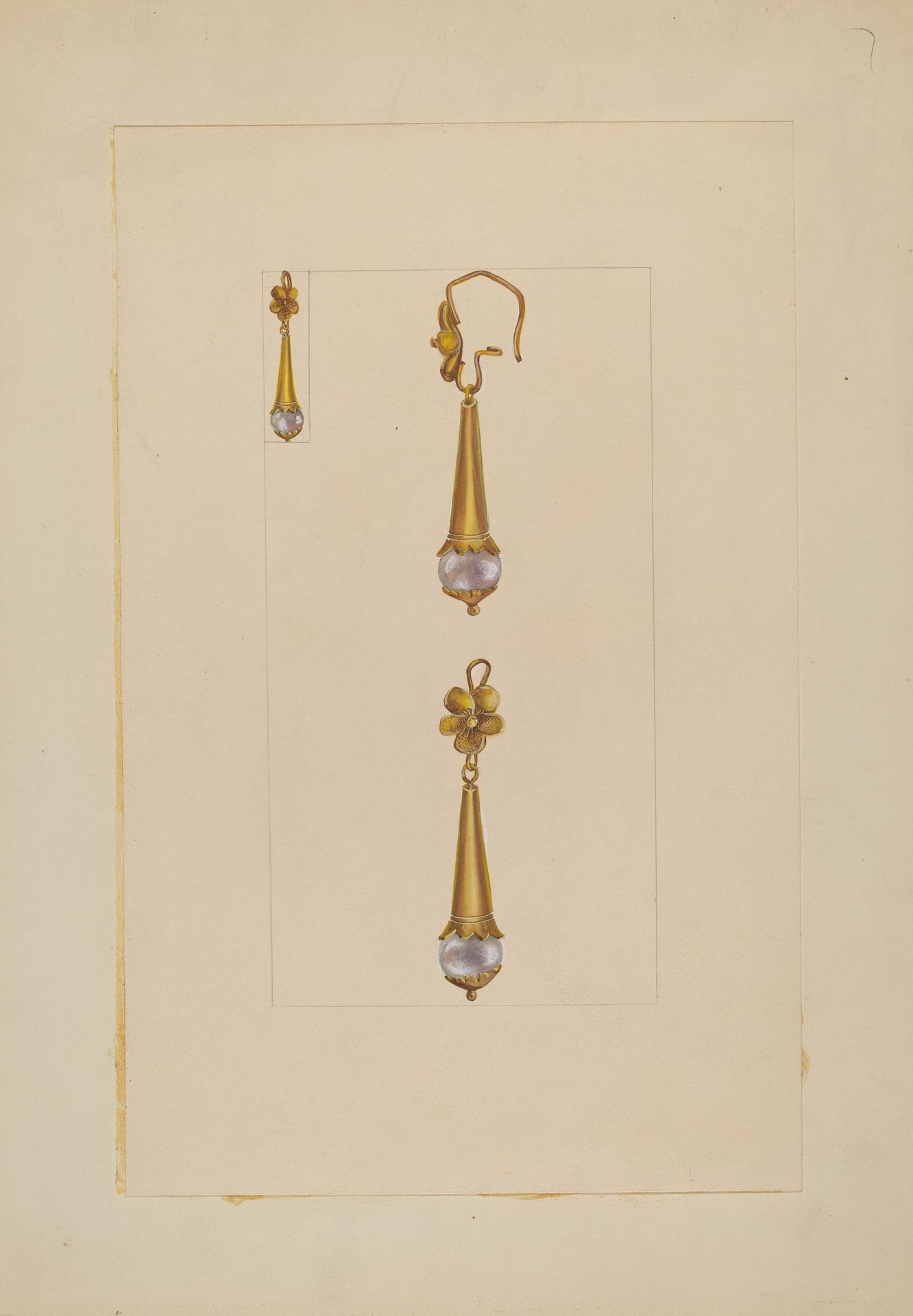 Earrings by Anonymous