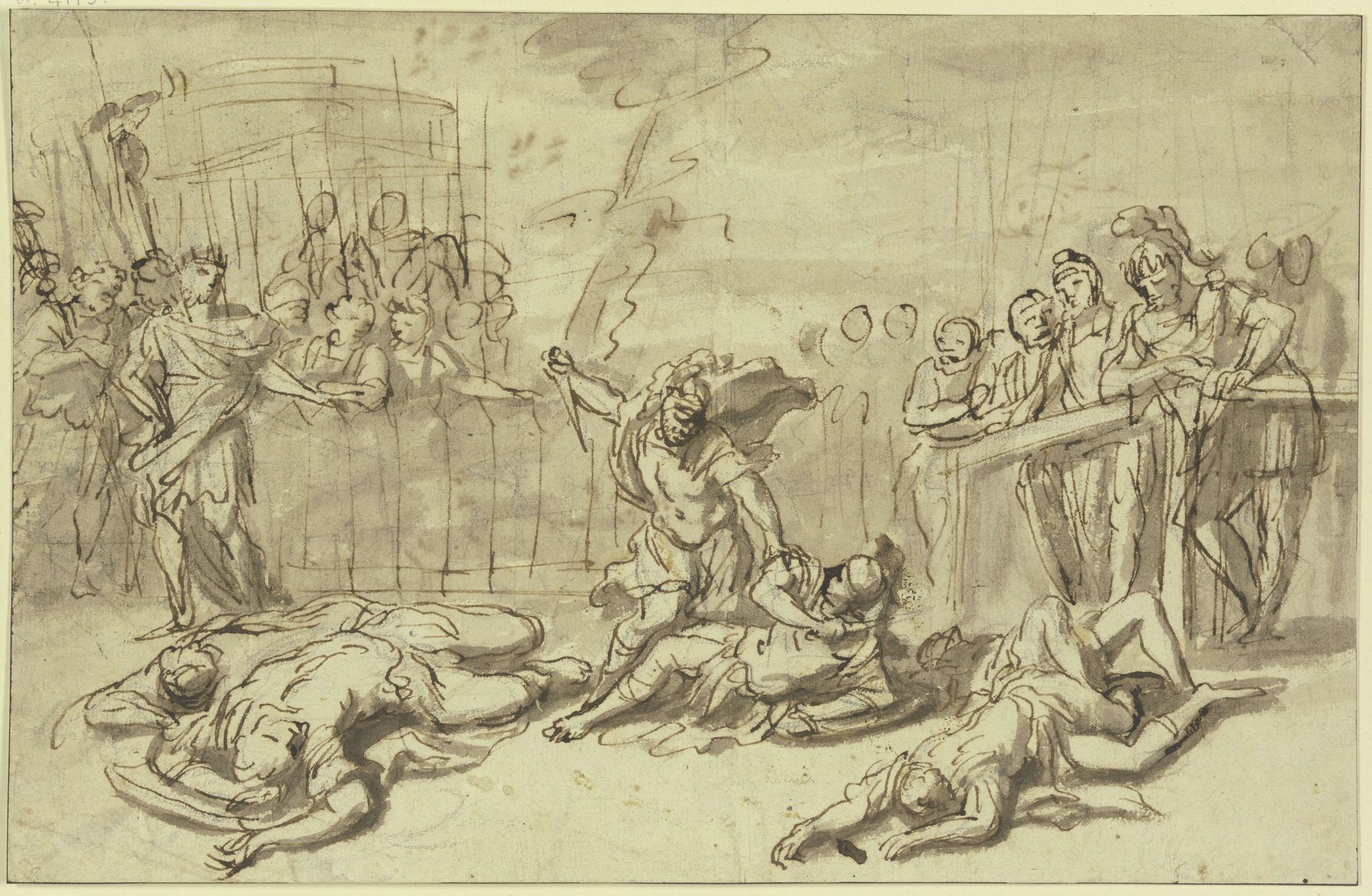 Kampf der Horatier und Curiatier by Pietro da Cortona