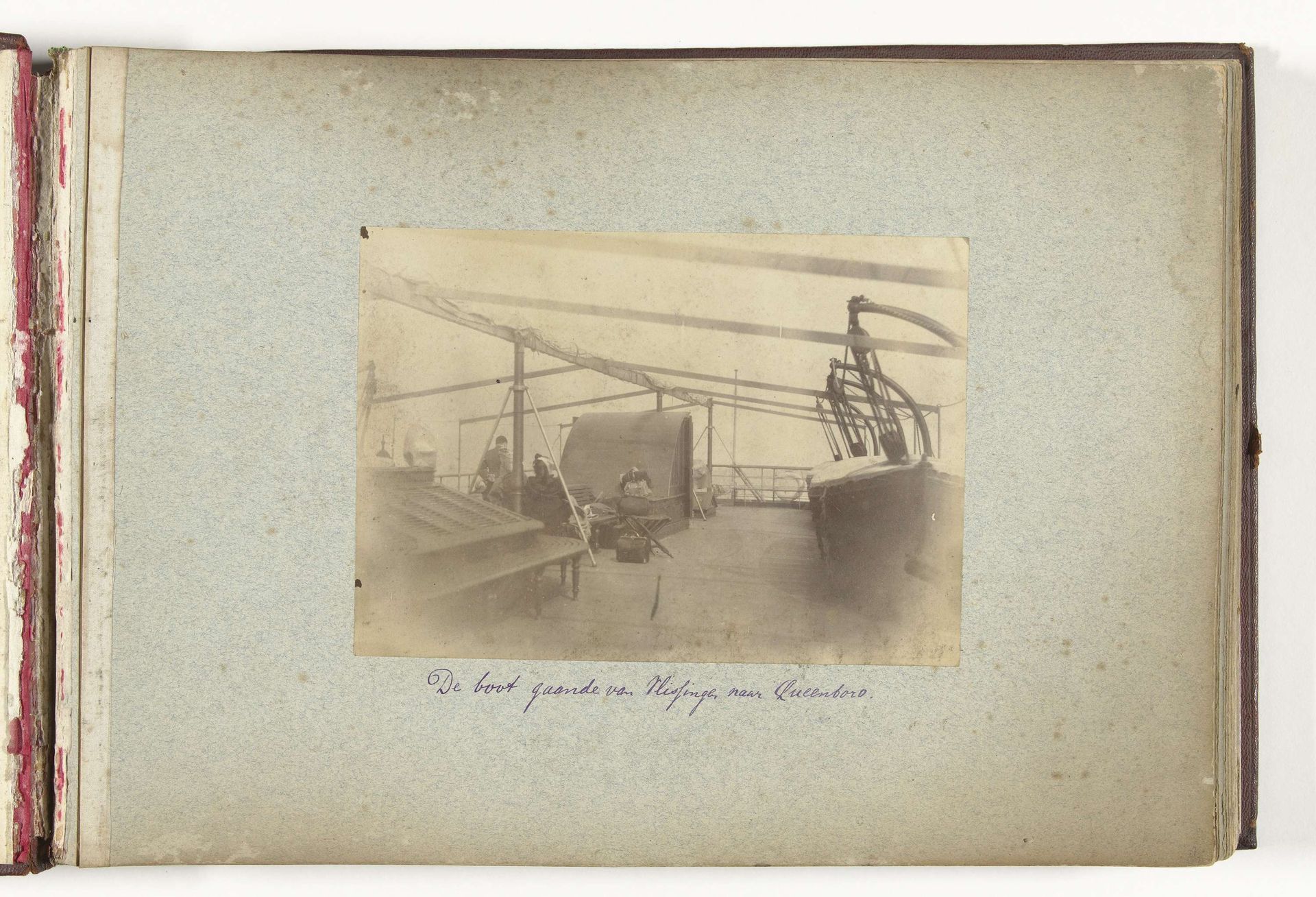 Dek van de boot tussen Vlissingen en Queensborough by Henry Pauw van Wieldrecht