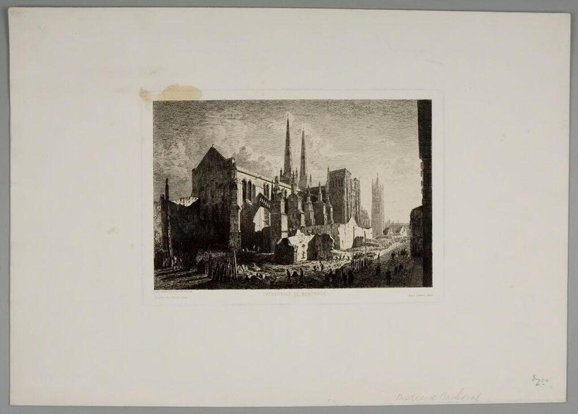 Cathedral of Bordeaux by François Joseph Léo Drouyn