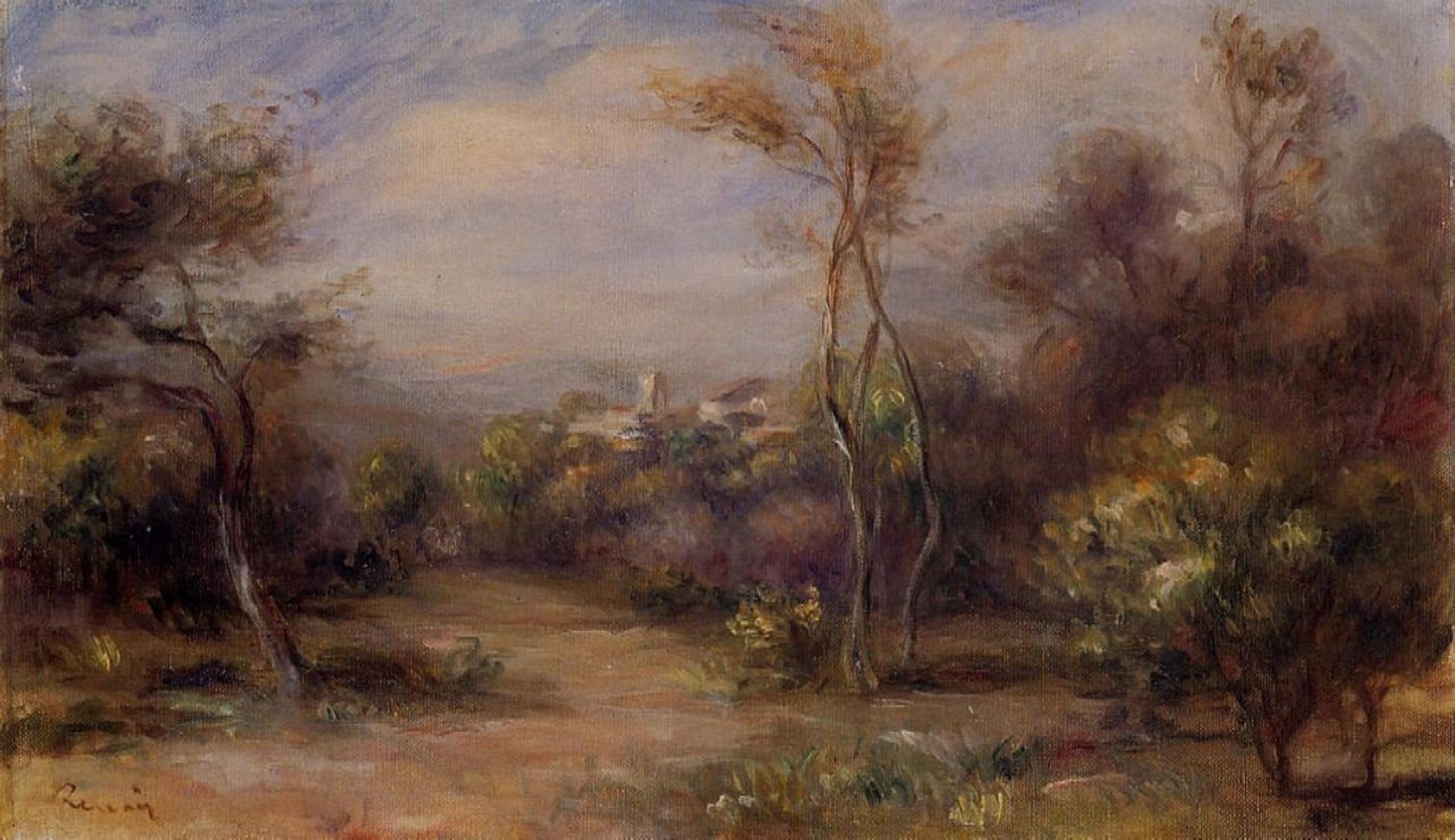 Landscape near Cagnes by Pierre-Auguste Renoir