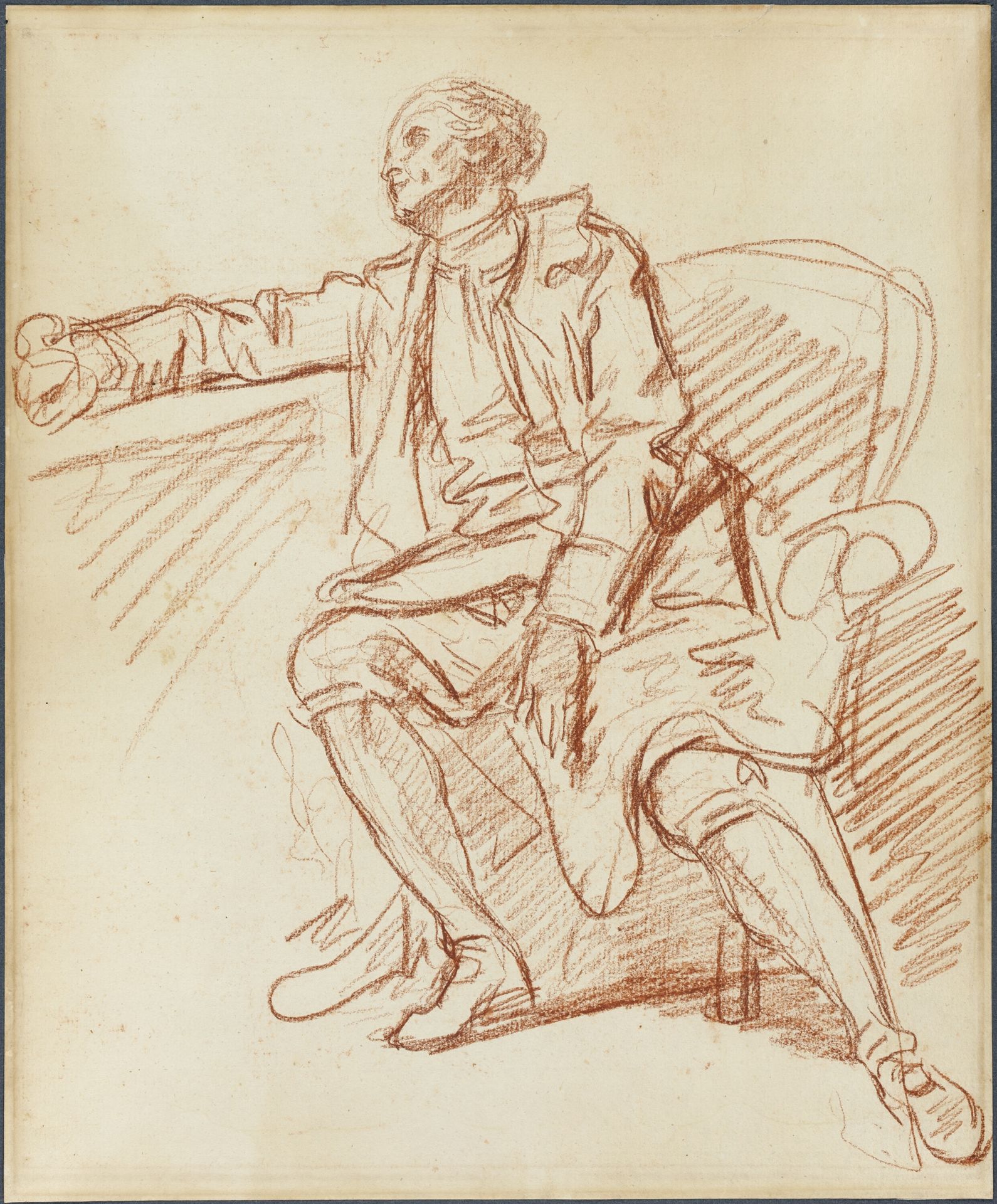 Seated Gentleman by Jean-Baptiste Greuze