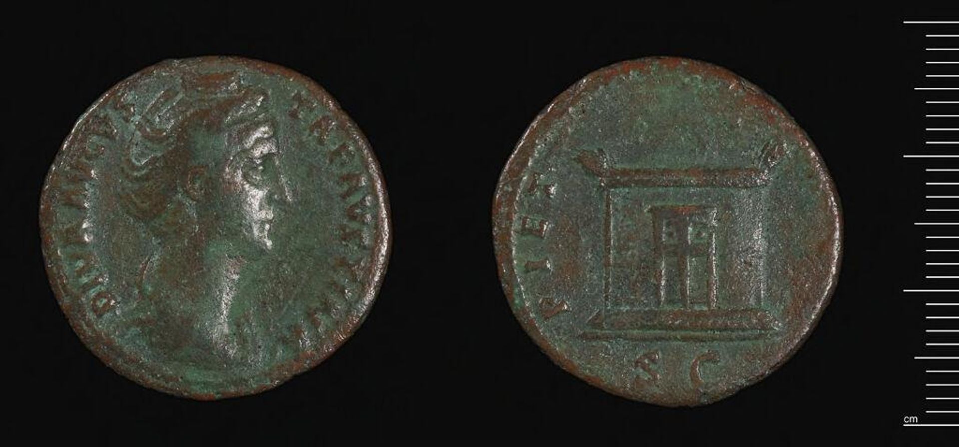 As or Dupondius of Faustina I by Faustina I